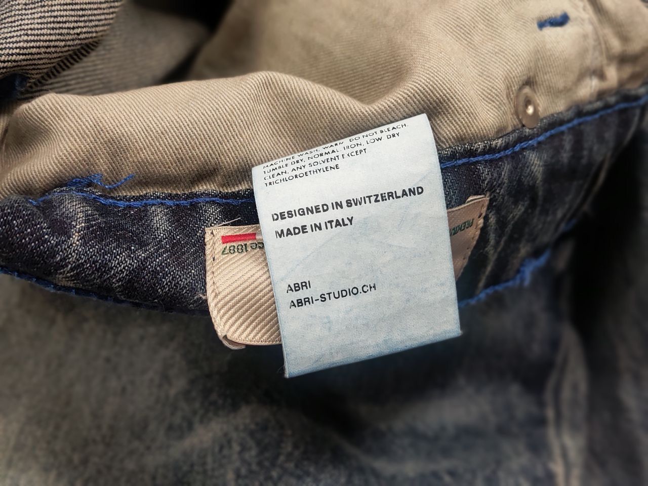 If Six Was Nine Abri studio Design heart Berto Baggy Faded denim Pants Jeans Size US 30 / EU 46 - 17 Thumbnail