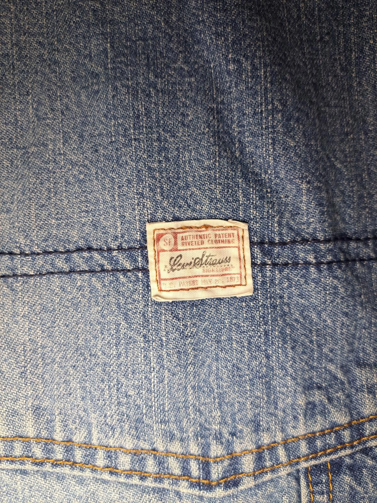 Levi's Levis Carpenter Denim Jeans Mens 34x28 Blue Cotton Husky Size US 34 / EU 50 - 5 Thumbnail