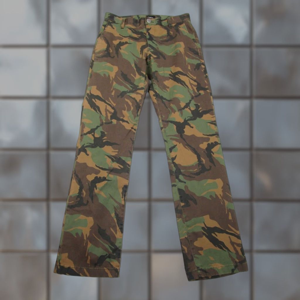 RVCA RVCA Camouflage Straight Jeans Pants 28 Multicolor Mens Size US 28 / EU 44 - 1 Thumbnail