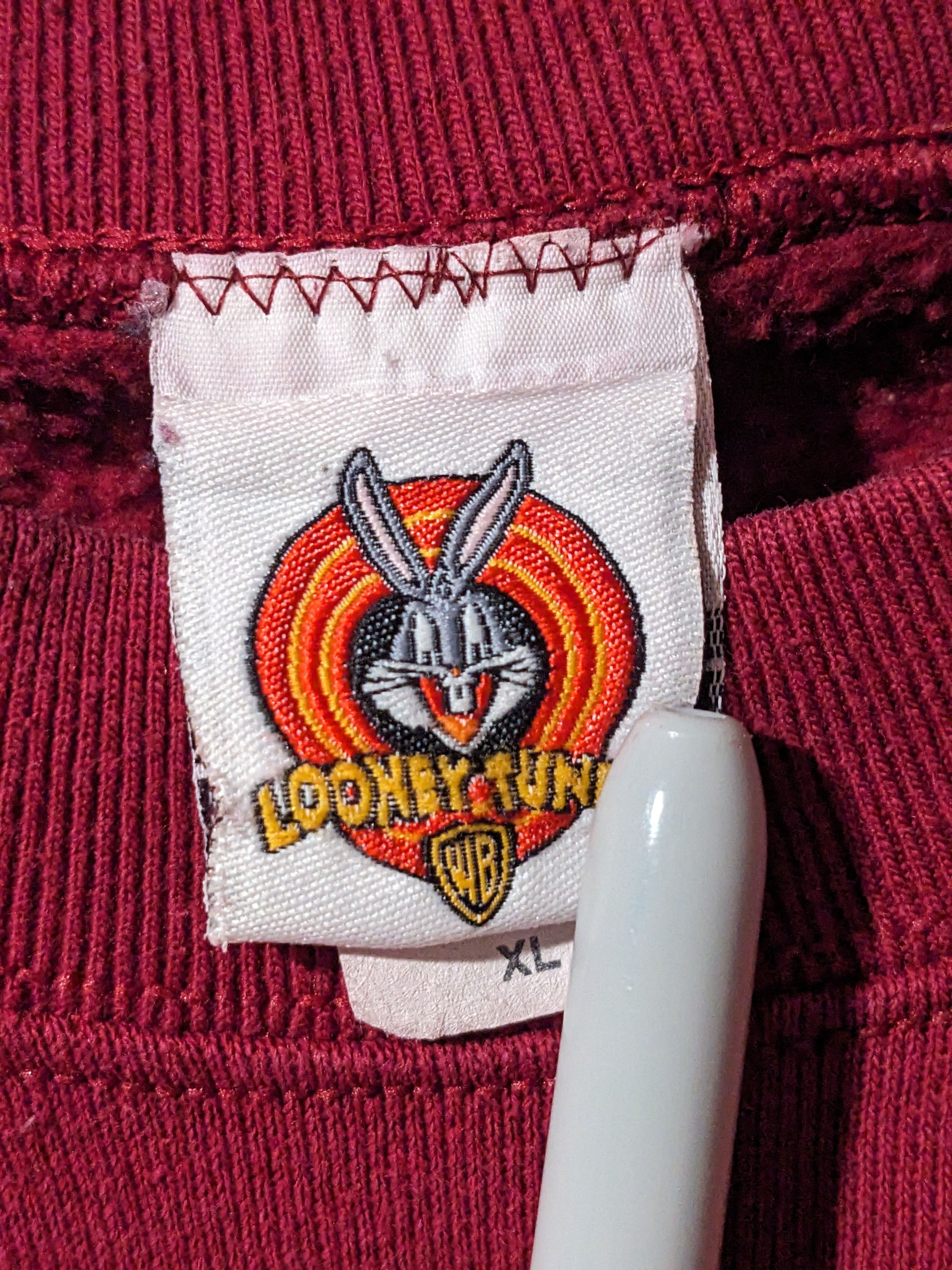 Cartoon Network × Vintage Vintage 90s Looney Tunes Taz Center Logo X-Large Sweatshirt Size US XL / EU 56 / 4 - 3 Thumbnail
