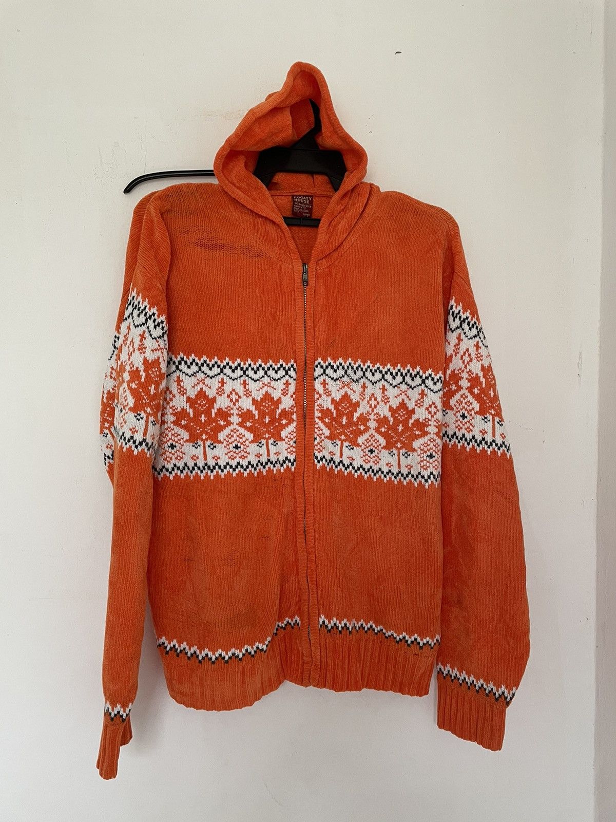 Japanese Brand FOGATY HOUSE KNIT SWEATSHIRT WITH HOODIE Size US L / EU 52-54 / 3 - 1 Thumbnail