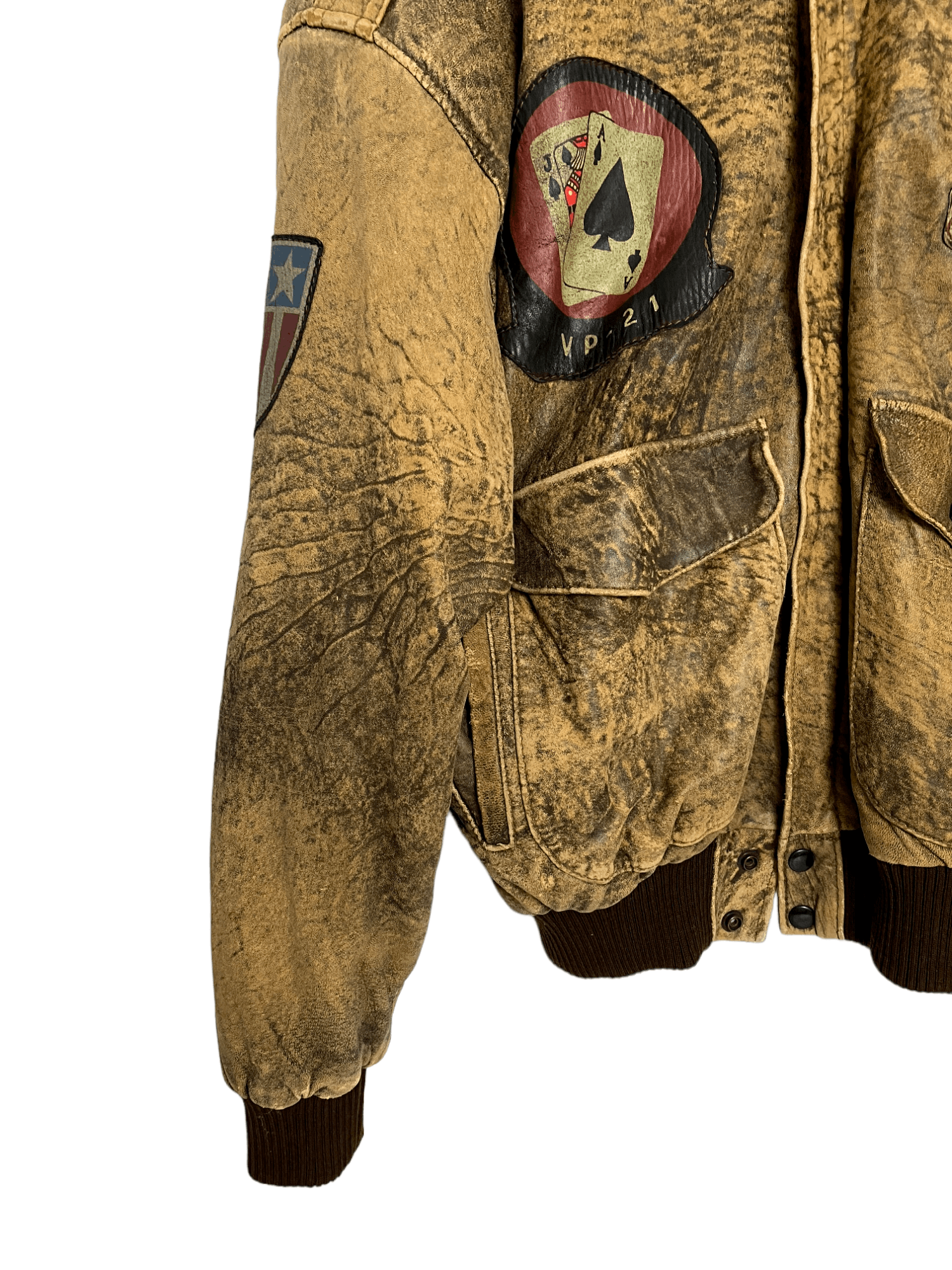 Vintage 🔥Vintage Leather Jacket Matin Air Commmand🔥 Size US L / EU 52-54 / 3 - 3 Thumbnail