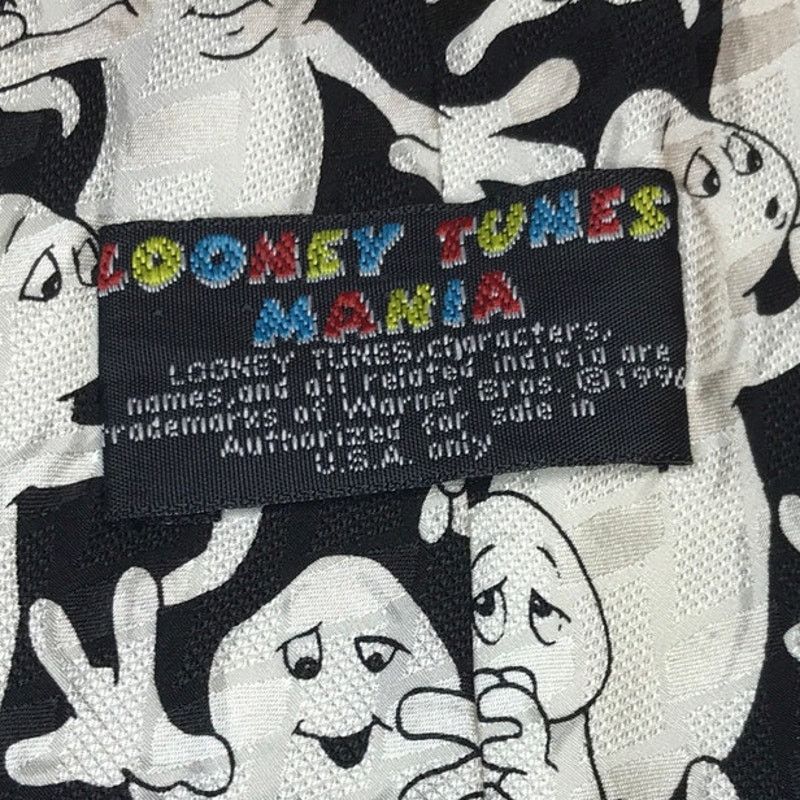 Other Looney Tunes Mania Vintage Ghost Classic Wide Necktie Size ONE SIZE - 3 Thumbnail