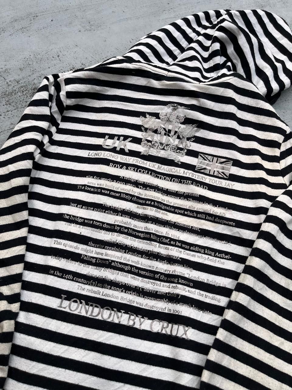 Japanese Brand Japanese Y2k Punk Crux Hoodie Striped LGB Size US S / EU 44-46 / 1 - 4 Thumbnail