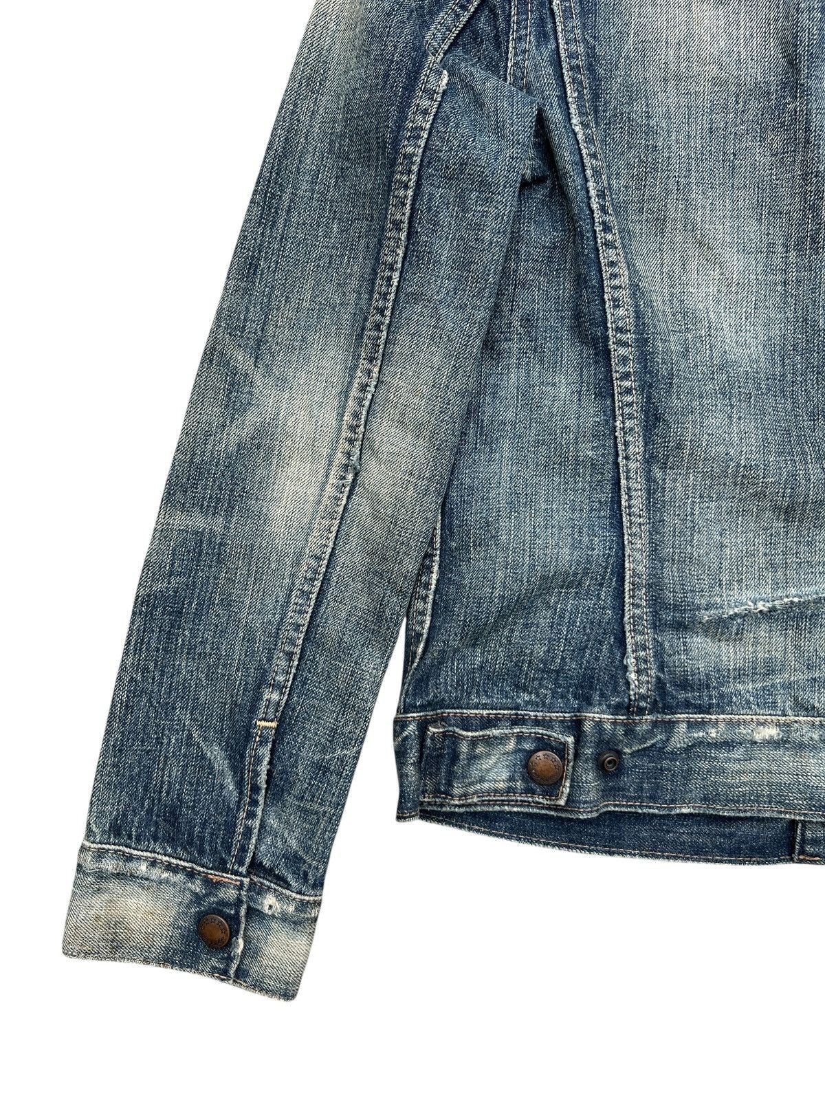 Japanese Brand RNA Japan Distressed Mudwash Denim Jacket Size S / US 4 / IT 40 - 8 Thumbnail