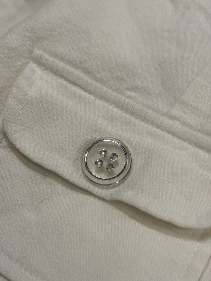 Emporio Armani 2010s Emporio Armani White Buttoned Multi-Pocket Blazer Jacket Size M / US 6-8 / IT 42-44 - 9 Thumbnail