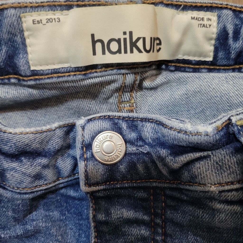 Haikure Haikure Cleveland Crop Distressed Comfort Men's Jeans 35/30 Size 35" - 4 Thumbnail