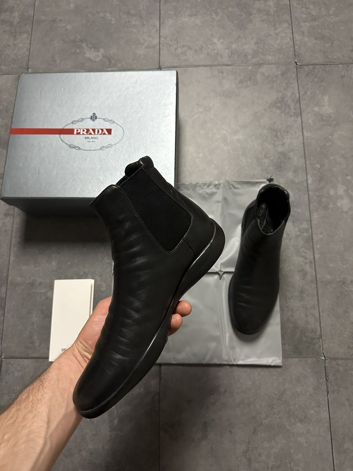 Prada leather boots prada Size US 6 / IT 36 - 3 Thumbnail
