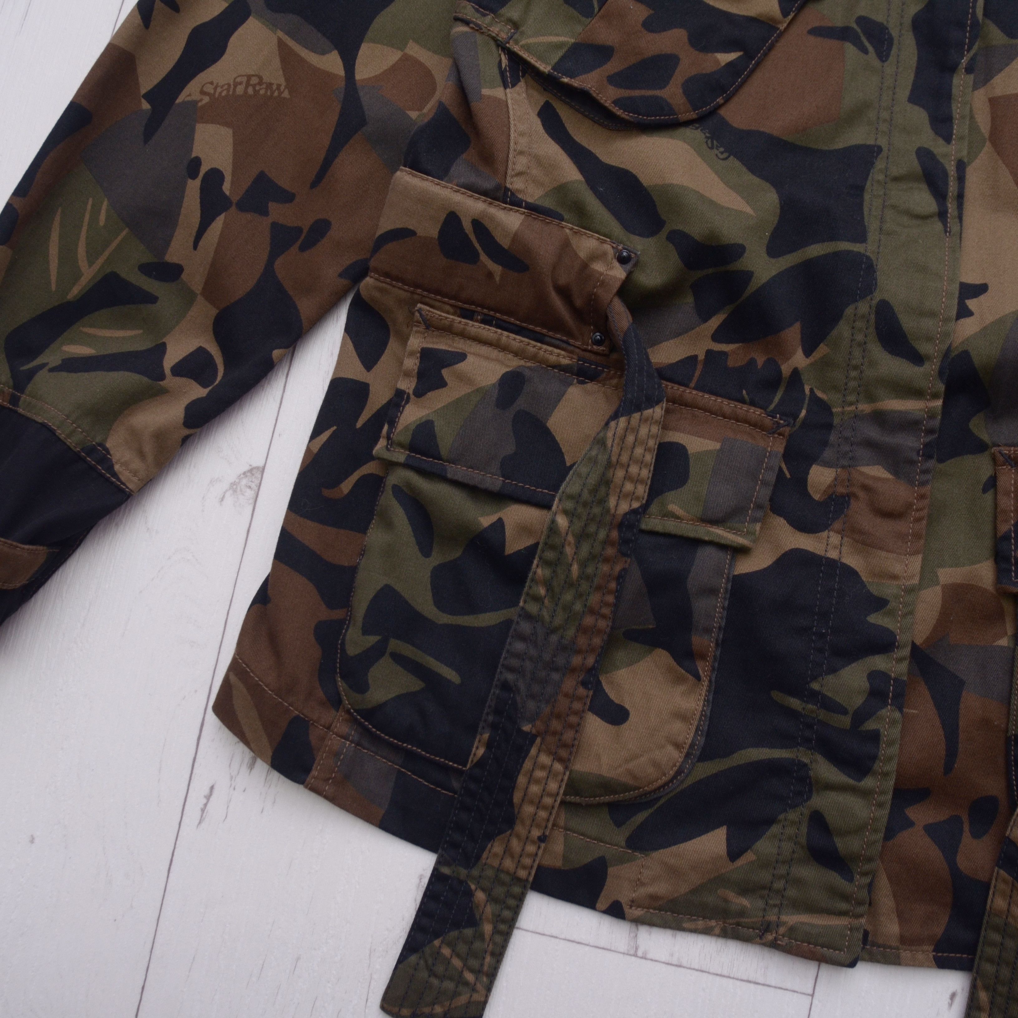 G-Star G-Star Raw Chisel Belted Field Jacket Camo Coat Militari Y2K Size S / US 4 / IT 40 - 5 Thumbnail