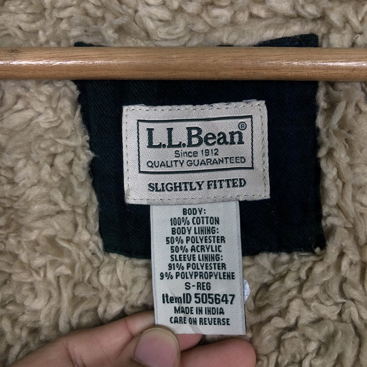 Japanese Brand 🔥Vintage L.L.Bean Shirt Flannel Jacket Shearling Tartan Size US S / EU 44-46 / 1 - 18 Thumbnail