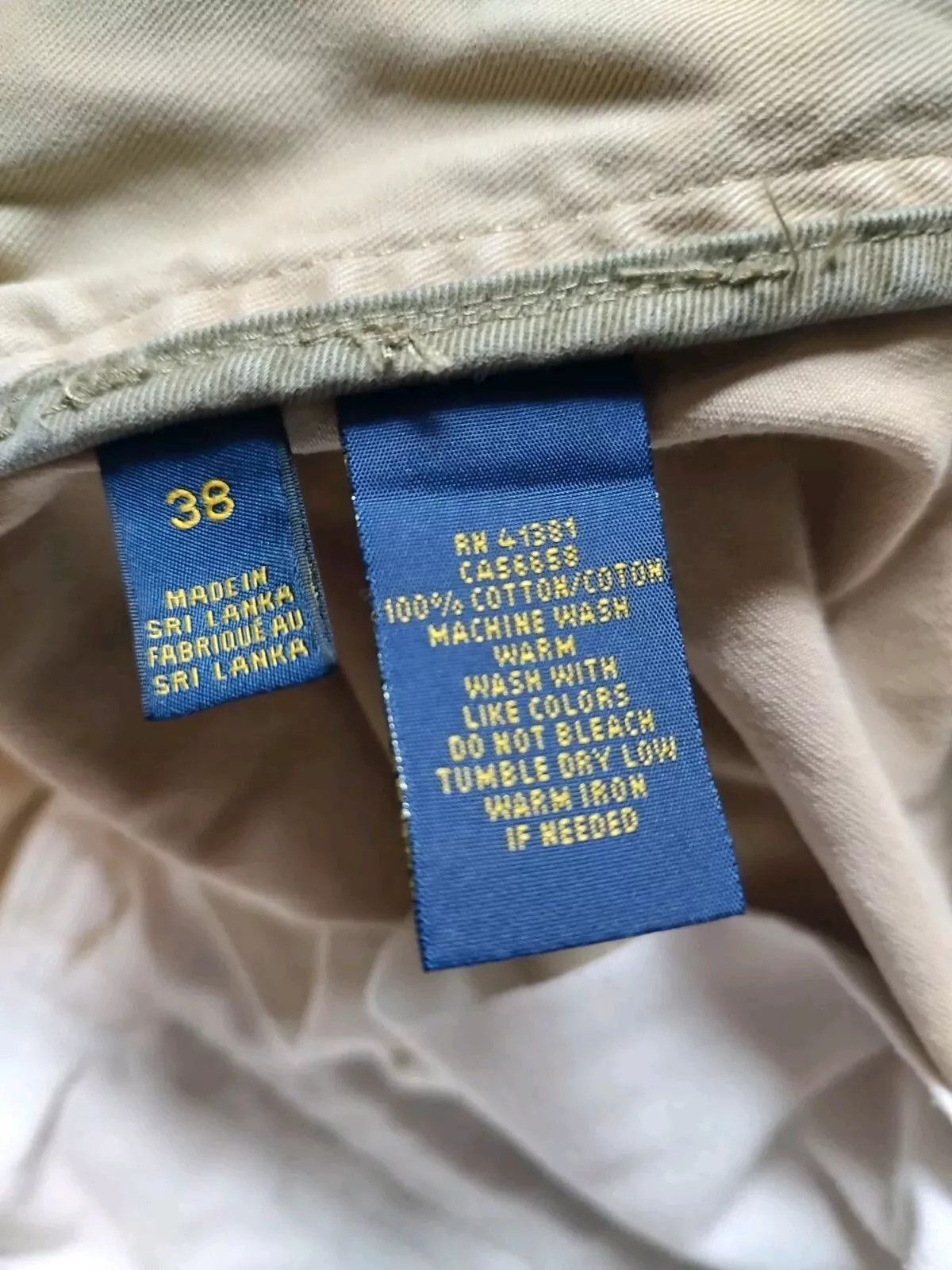 Polo Ralph Lauren Polo Ralph Lauren Classic Twill Cargo Shorts Tan Distressed Size US 38 / EU 54 - 9 Thumbnail