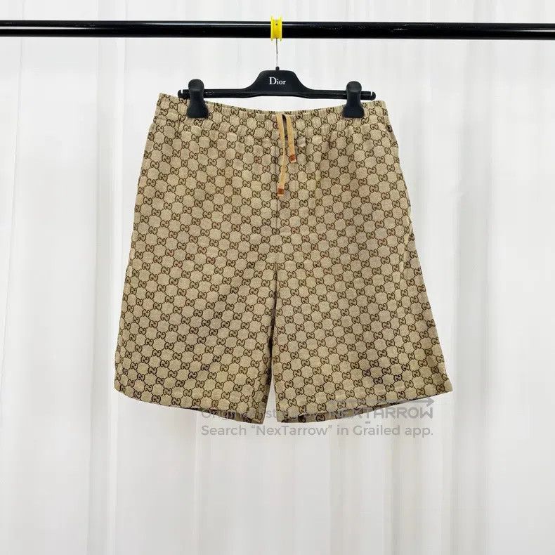 Gucci Gucci Old-fashioned full-print denim shorts Size US 34 / EU 50 - 1 Thumbnail