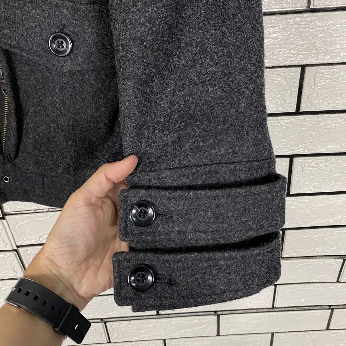 PPFM 📌Wool Duffle Cropped Jacket Punk PPFM Japan Size US L / EU 52-54 / 3 - 17 Thumbnail