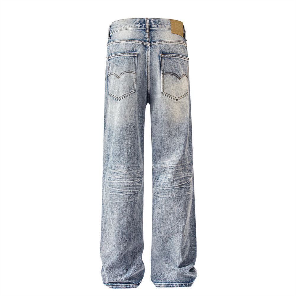 Japanese Brand × Jean Men's American vintage washed distressed jeans Size US 34 / EU 50 - 3 Thumbnail