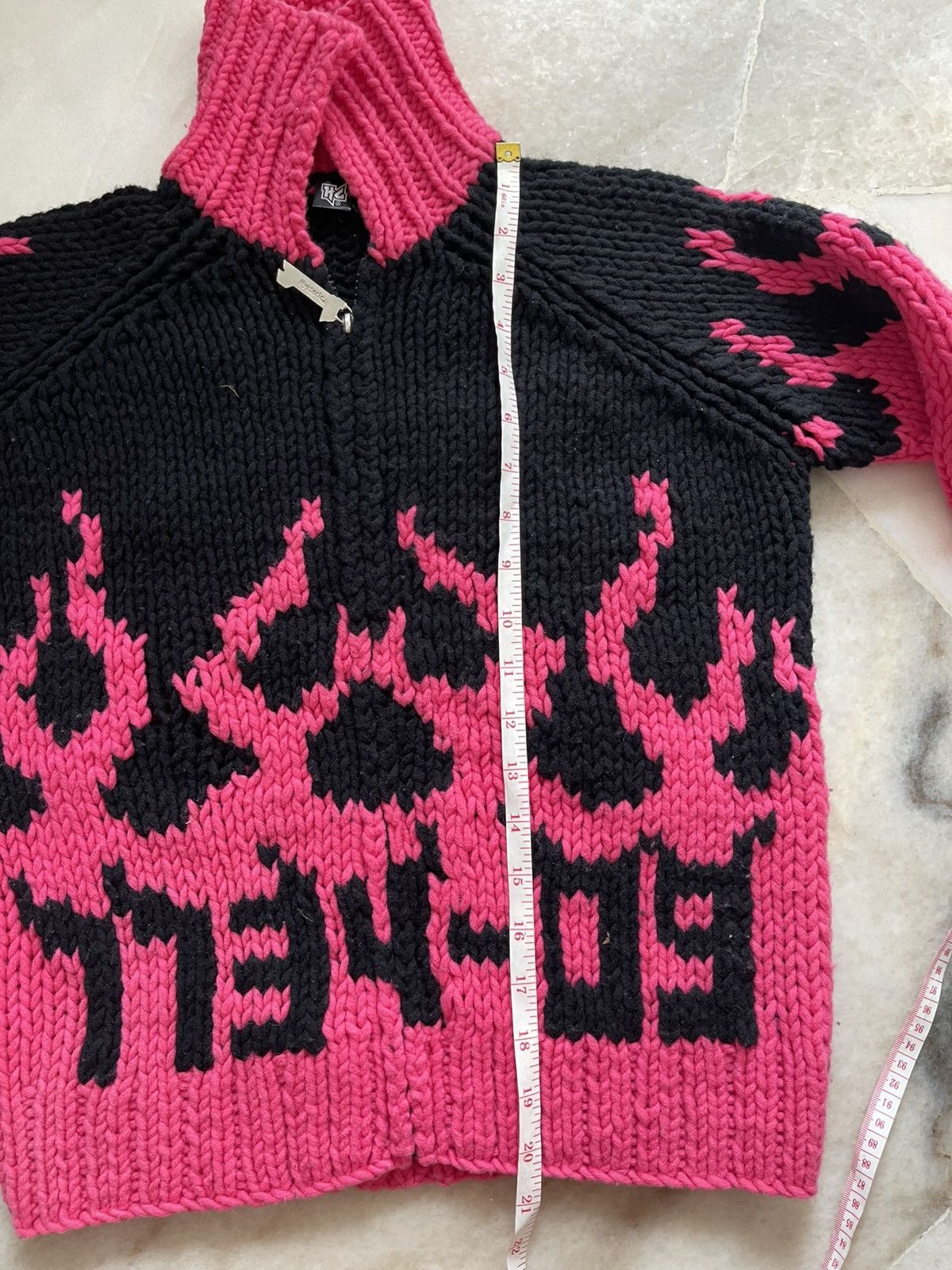 Hysteric Glamour Hysteric Glamour Flame 'Go Hell Hysteric' Knitwear Size US XS / EU 42 / 0 - 12 Thumbnail