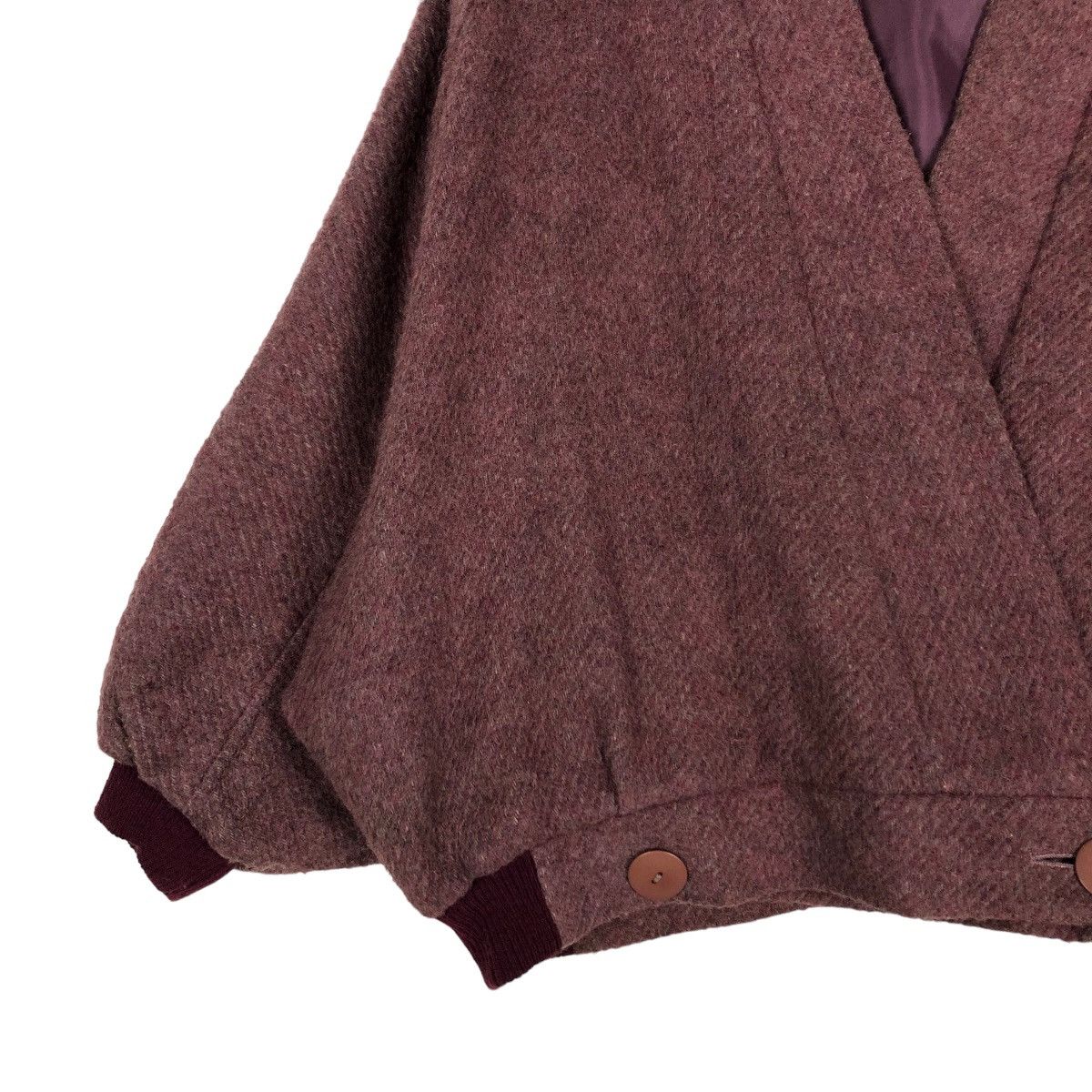 Japanese Brand VINTAGE WOOL BOMBER JACKET DOUBLE BREAST ISSEY MIYAKE JAPAN Size US M / EU 48-50 / 2 - 10 Thumbnail