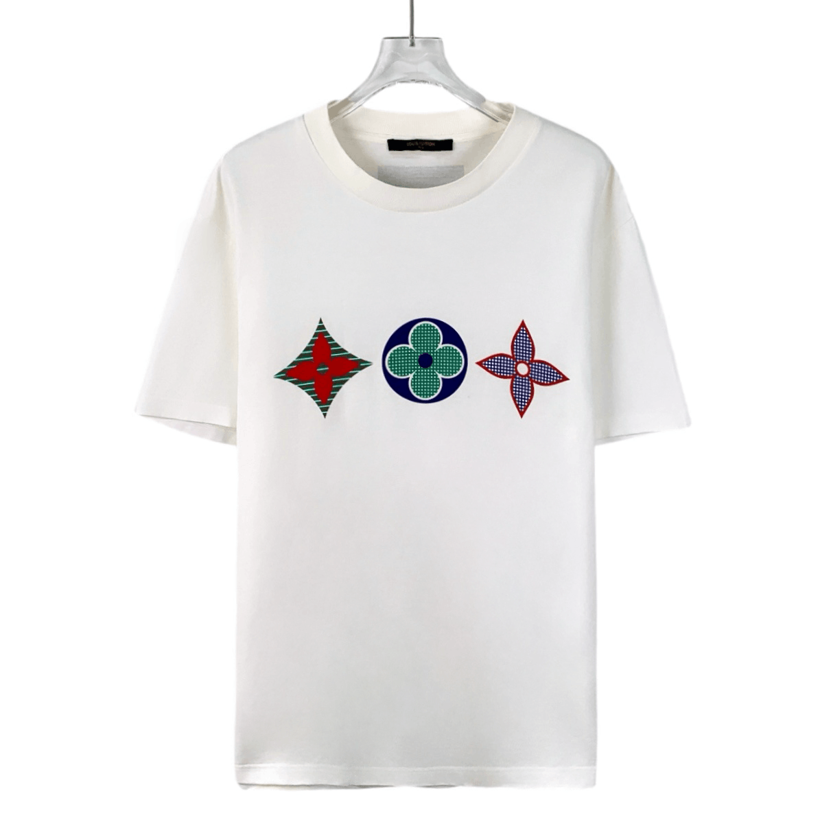 Louis Vuitton Louis Vuitton White Print Cotton Crewneck T-Shirt (Size M) Size US M / EU 48-50 / 2 - 1 Thumbnail