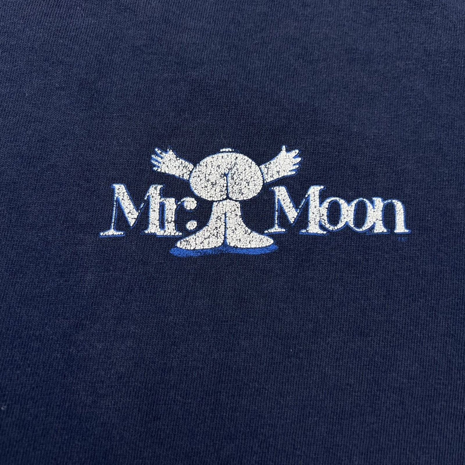 Vintage VTG Mr Moon T Shirt Funny Faded Distressed Thrashed 90s Tee Size US L / EU 52-54 / 3 - 6 Thumbnail