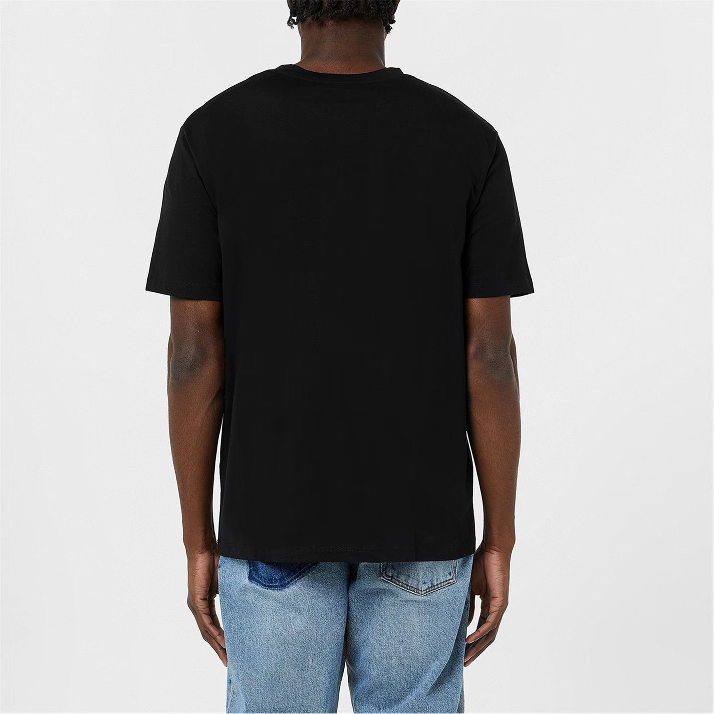 Balmain o1y0426 Logo Crewneck T-Shirt in Black Size US L / EU 52-54 / 3 - 4 Thumbnail