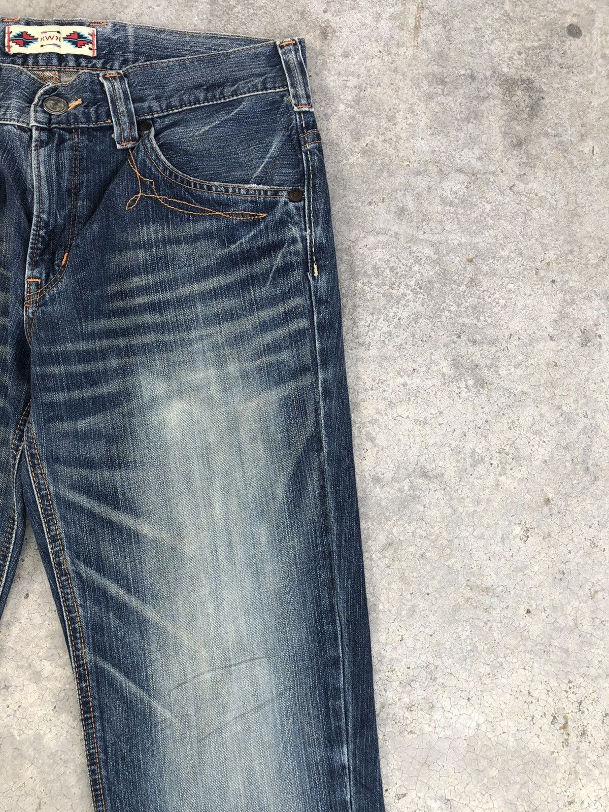 Who Decides War Japanese Edwin Navajo Flared Jeans Bootcut Distressed Size US 33 - 5 Thumbnail