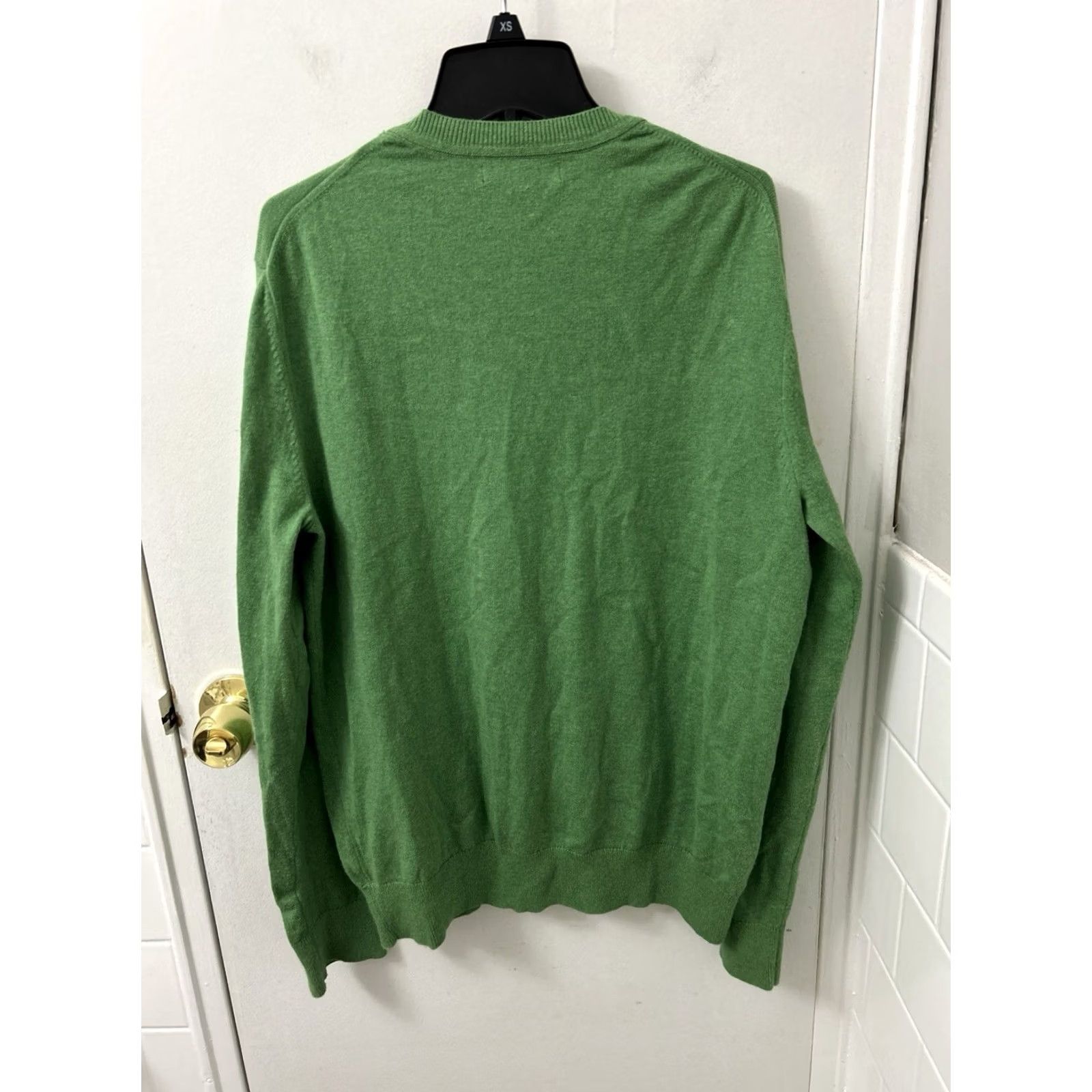 Banana Republic VINTAGE Banana Republic Crewneck Sweatshirt Mens Medium Green Cotton Cashmere Pullover L/S Size US M / EU 48-50 / 2 - 6 Thumbnail