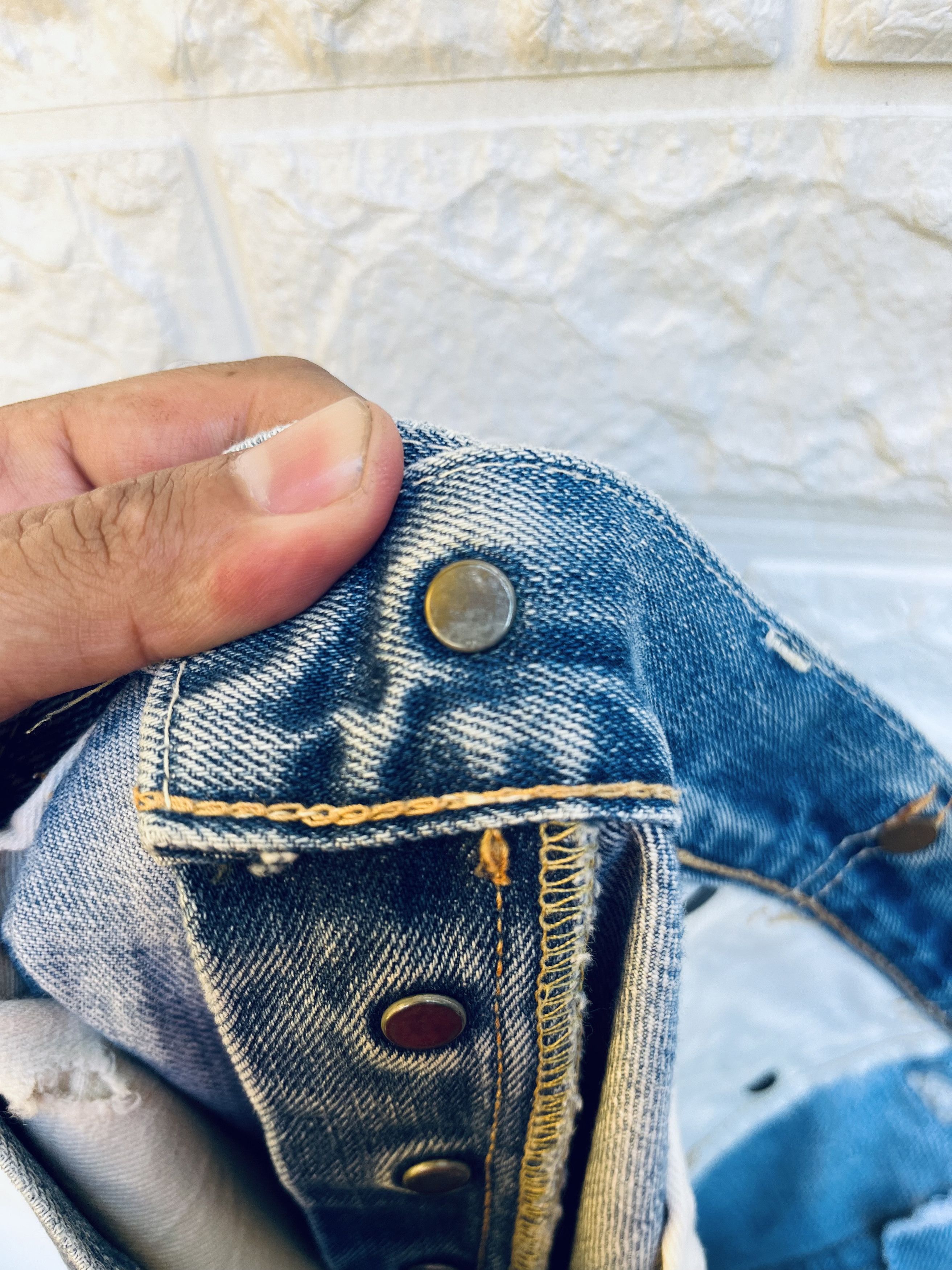 Levi's Vintage Clothing × Vintage Vintage Levis Big E Selvage Designed Fashion Style Size US 33 - 20 Thumbnail