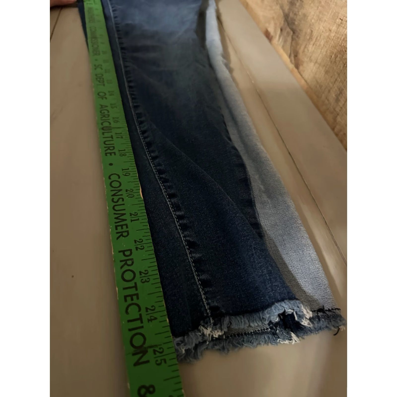 Vintage Earl Jeans Skinny Jeans Two Tone Detail Blue Denim Size 12P Petites Women Size 34" / US 12 / IT 48 - 6 Thumbnail