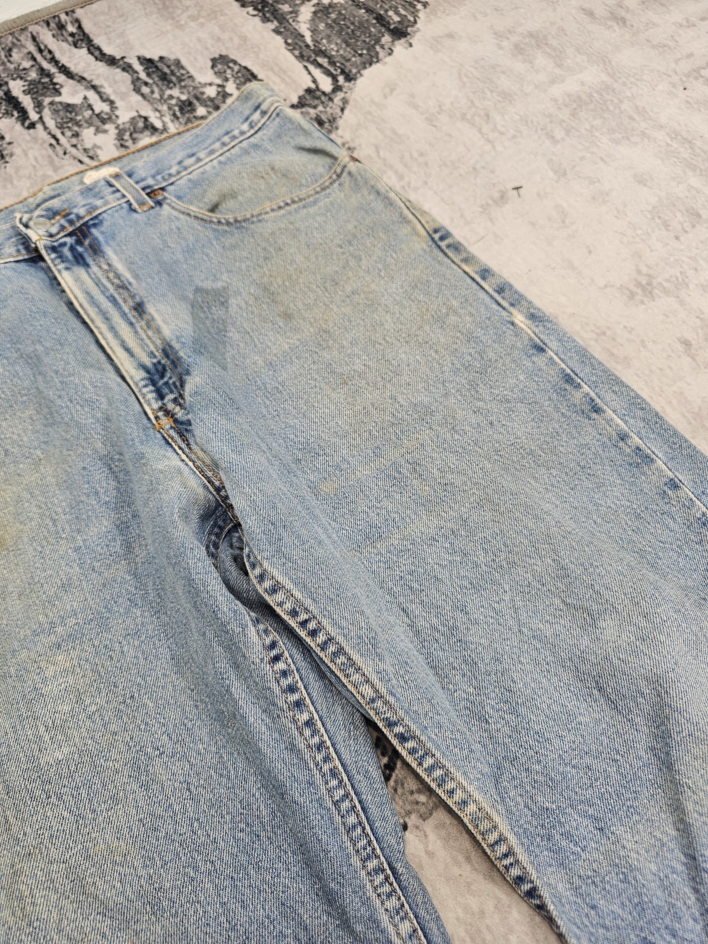 Levi's Vintage Clothing Vtg 90's LEVIS 505 Regular Fit Stain Blue Jeans L0560 Size US 34 / EU 50 - 6 Thumbnail