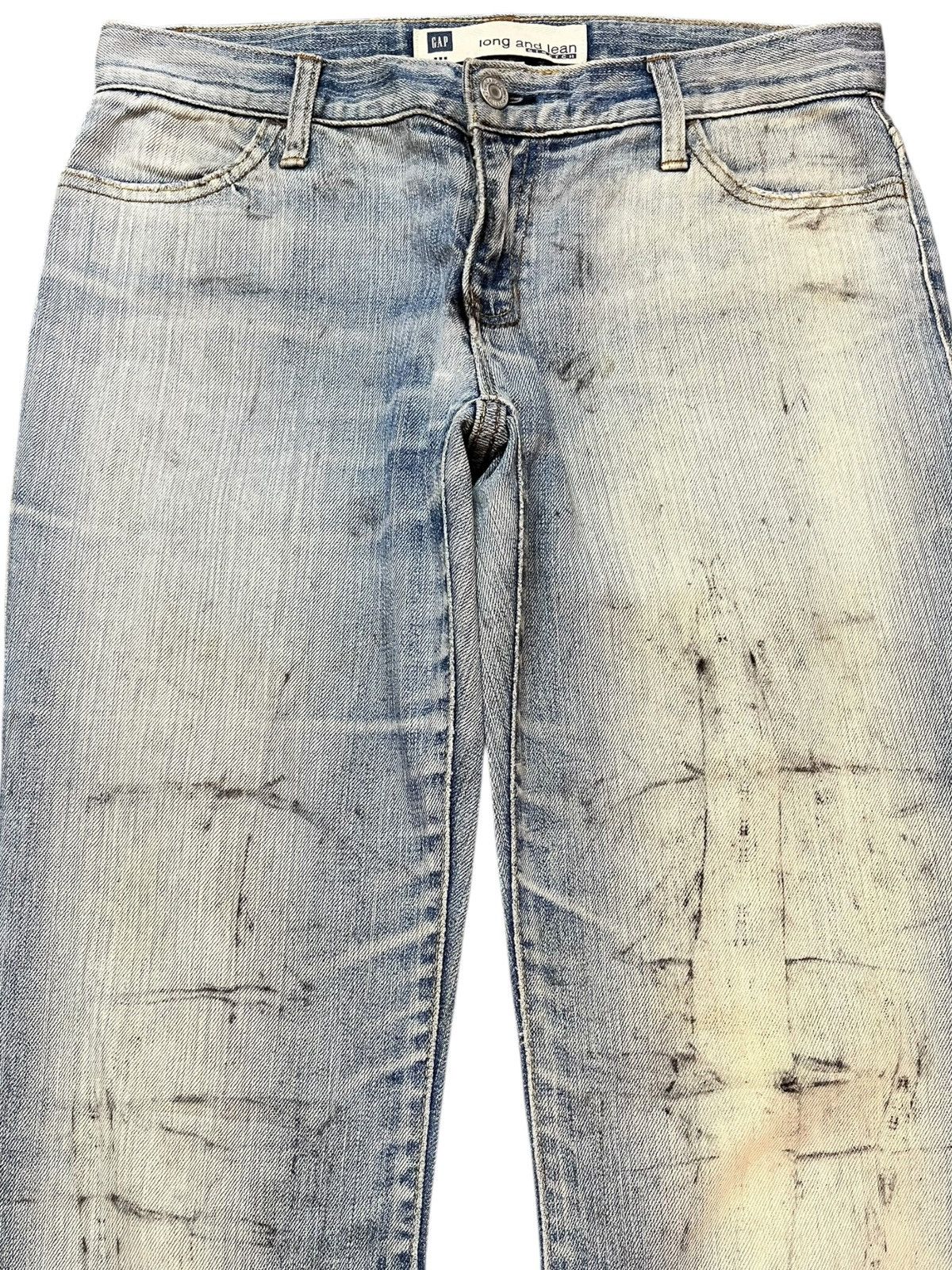 Gap Vintage Gap Long And Lean Flare Mudwash Distressed Denim Size US 30 / EU 46 - 2 Thumbnail