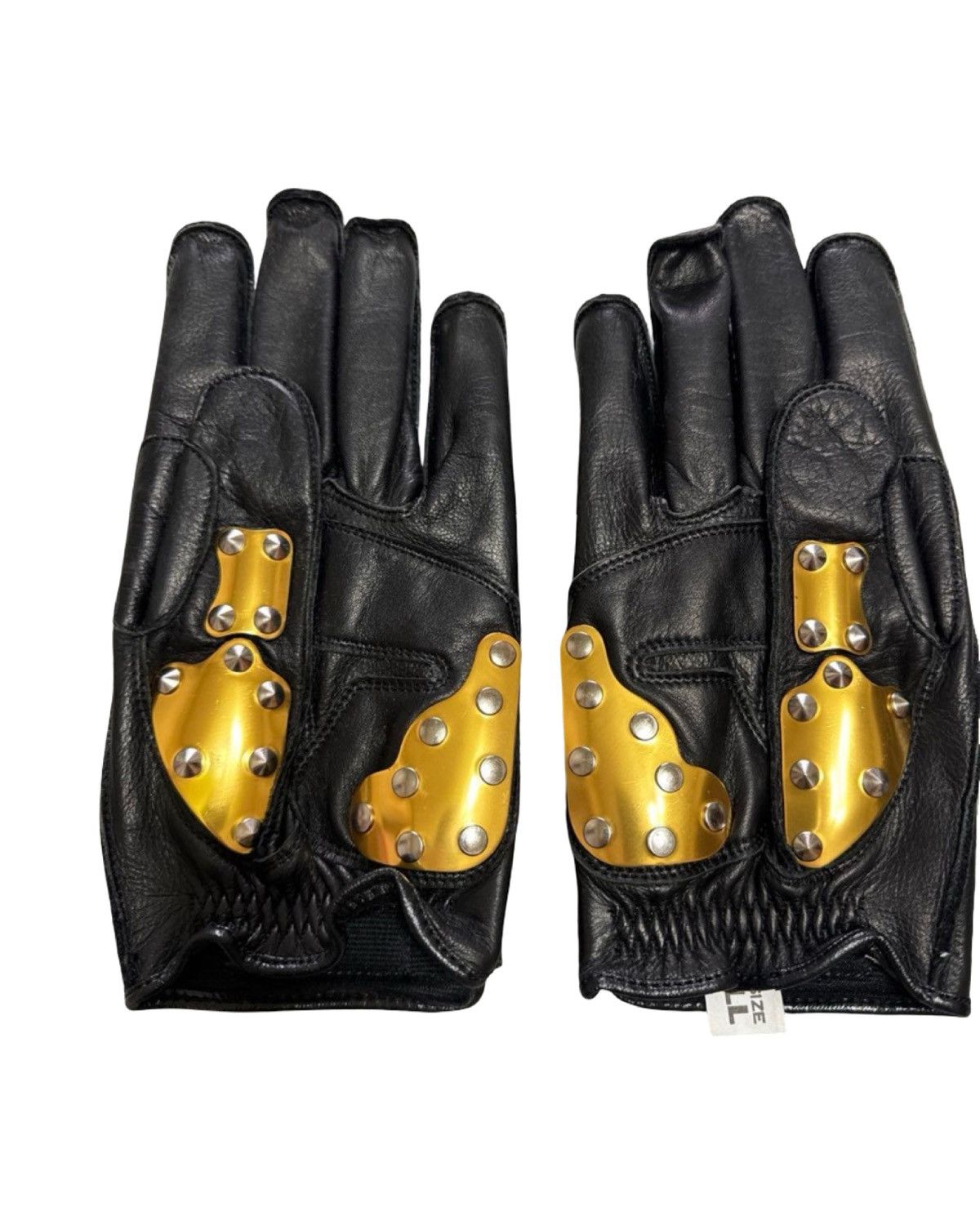 Kadoya Kadoya Gold Plated Hammer Biker Gloves Size ONE SIZE - 2 Thumbnail