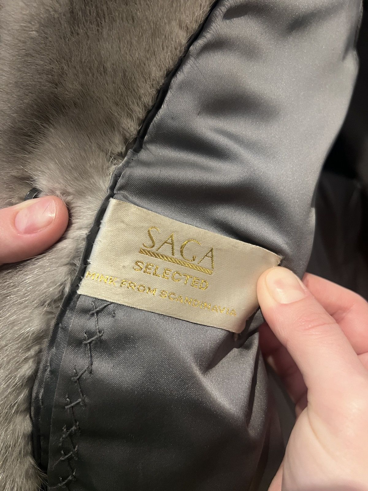 Sagafurs Gold Saga selected Luxury Mink Coat Very Rare Vintage 00s Size M / US 6-8 / IT 42-44 - 15 Thumbnail