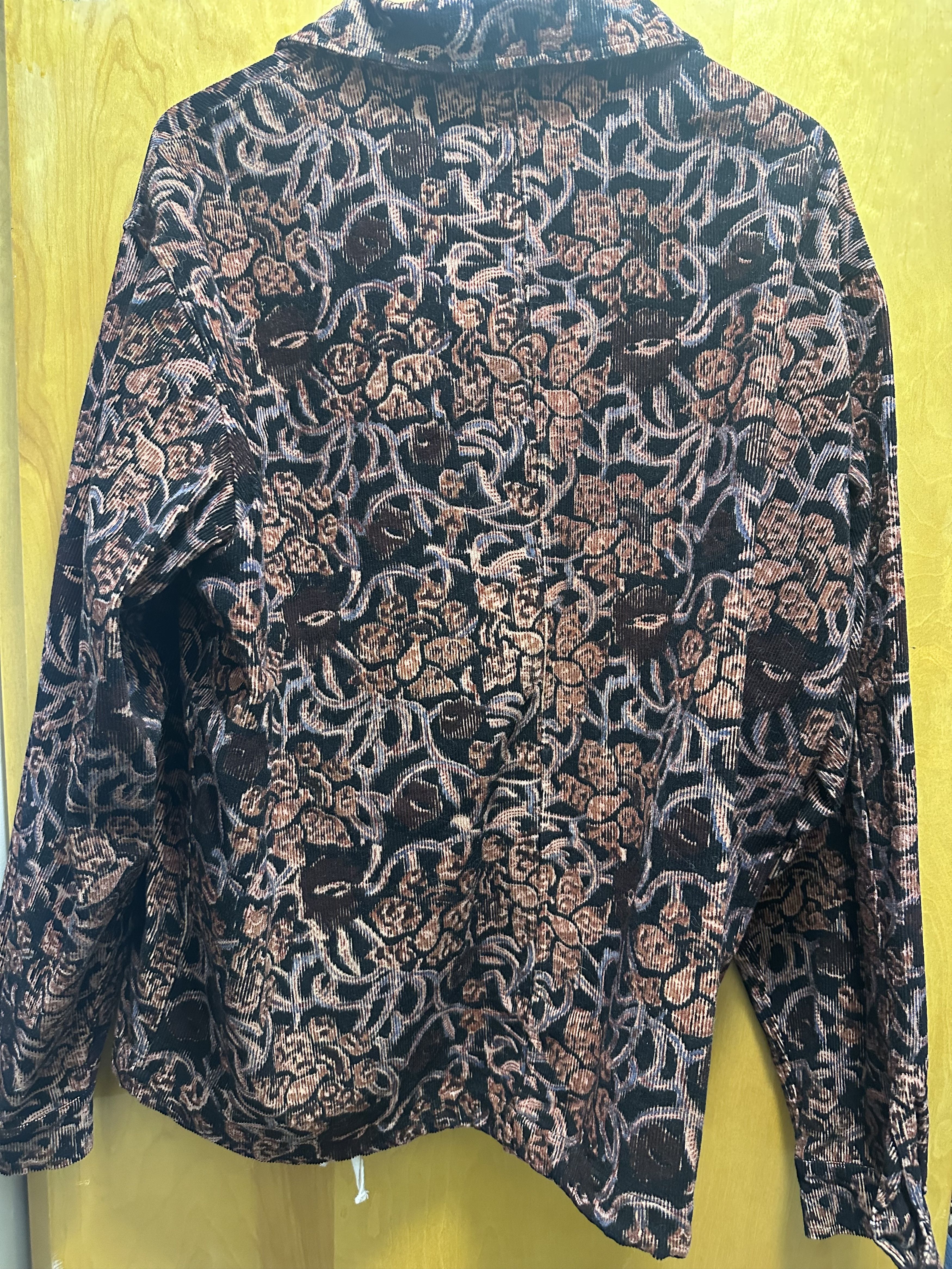 18 East 18 East CAM SHIRT JACKET - BLACK BAGRU PRINTED CORDUROY Size US XL / EU 56 / 4 - 3 Thumbnail