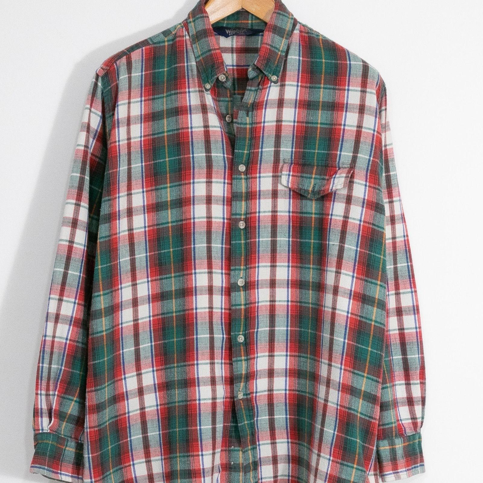 Woolrich Woolen Mills Vintage Woolrich Plaid Button Up Shirt Large Distressed Size US L / EU 52-54 / 3 - 2 Thumbnail