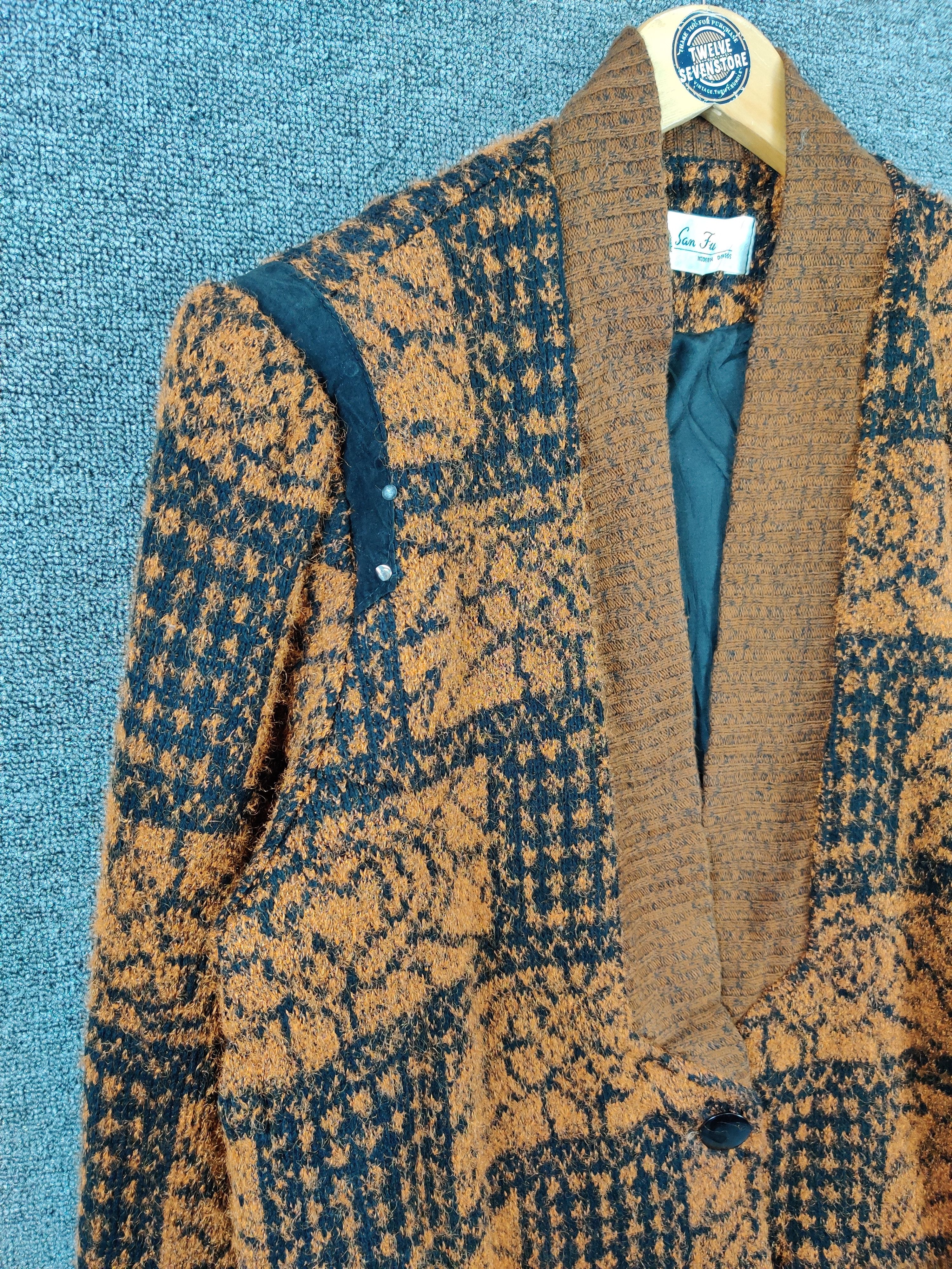 Aran Isles Knitwear Vintage San Fu Knit Cardigan Nice Design Size US L / EU 52-54 / 3 - 6 Thumbnail