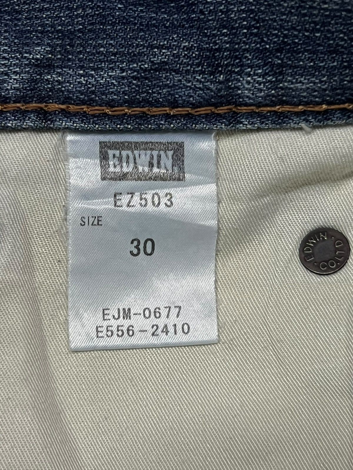 Edwin Vintage Edwin 503 Zylon - Faded Wash, Distressed Denim Size US 32 / EU 48 - 14 Thumbnail