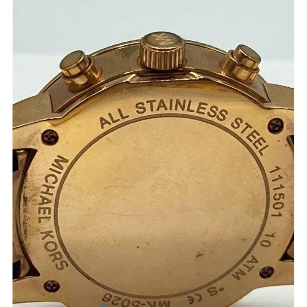 Michael Kors Michael Kors Stainless Rose Tone MK-5026 Mother Pearl Watch Size ONE SIZE - 3 Thumbnail