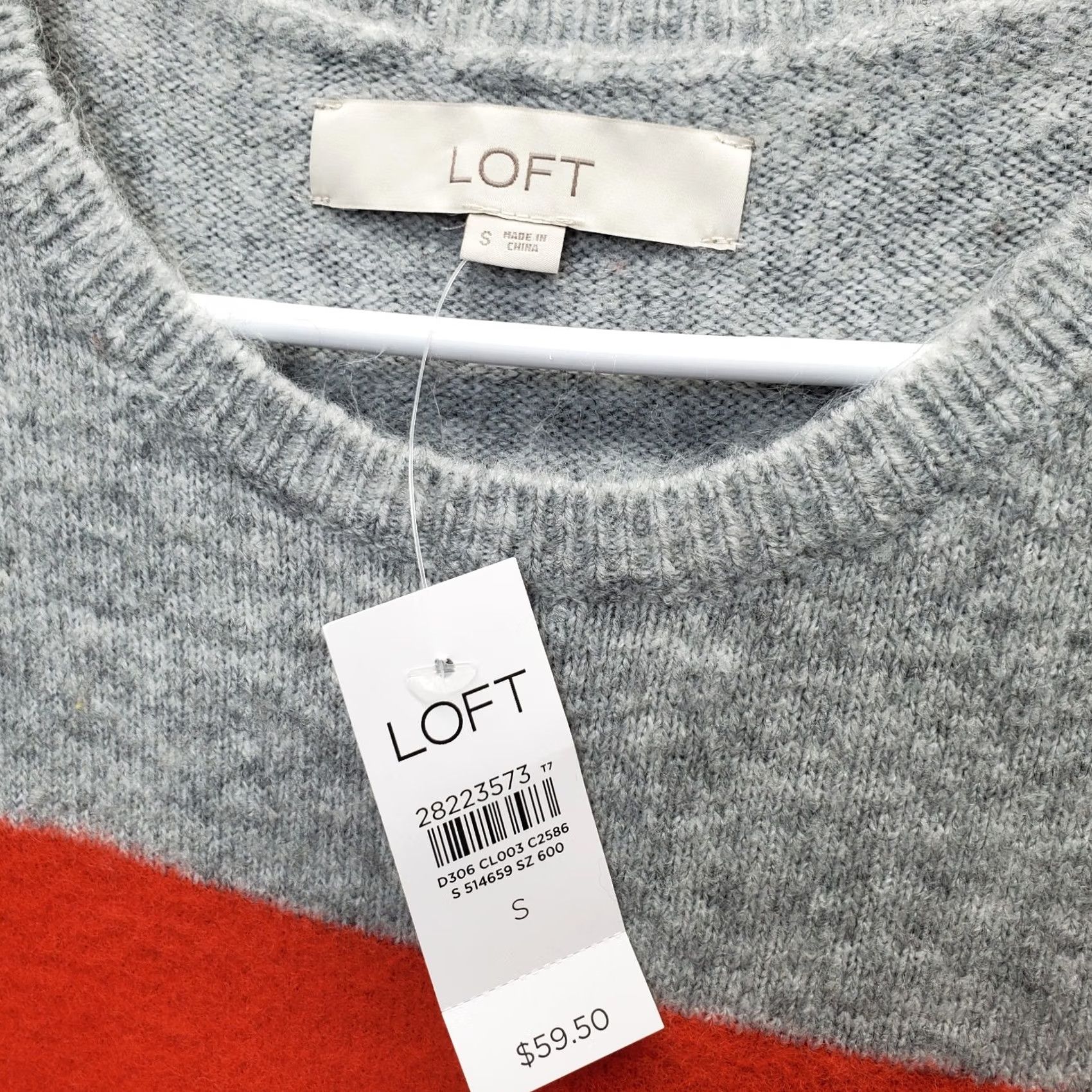 Loft LOFT sweater Womens Small Multicolor Striped Knit Stretch Long Sleeve Round Neck with Breathable Size S / US 4 / IT 40 - 5 Thumbnail