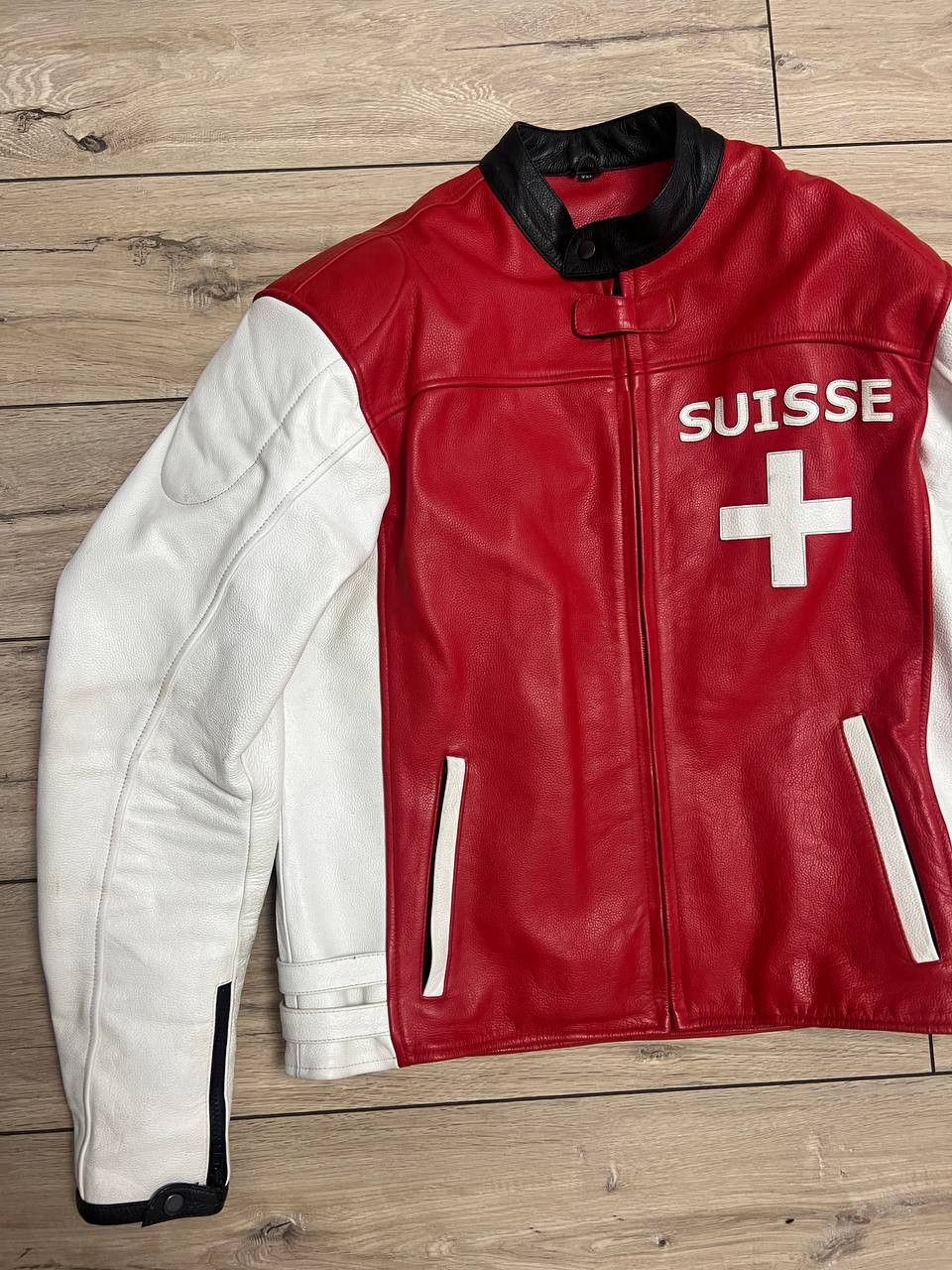 Other Motorcycle Bikers World Swiss Suisse Leather Jacket 2XL Size US XXL / EU 58 / 5 - 2 Thumbnail