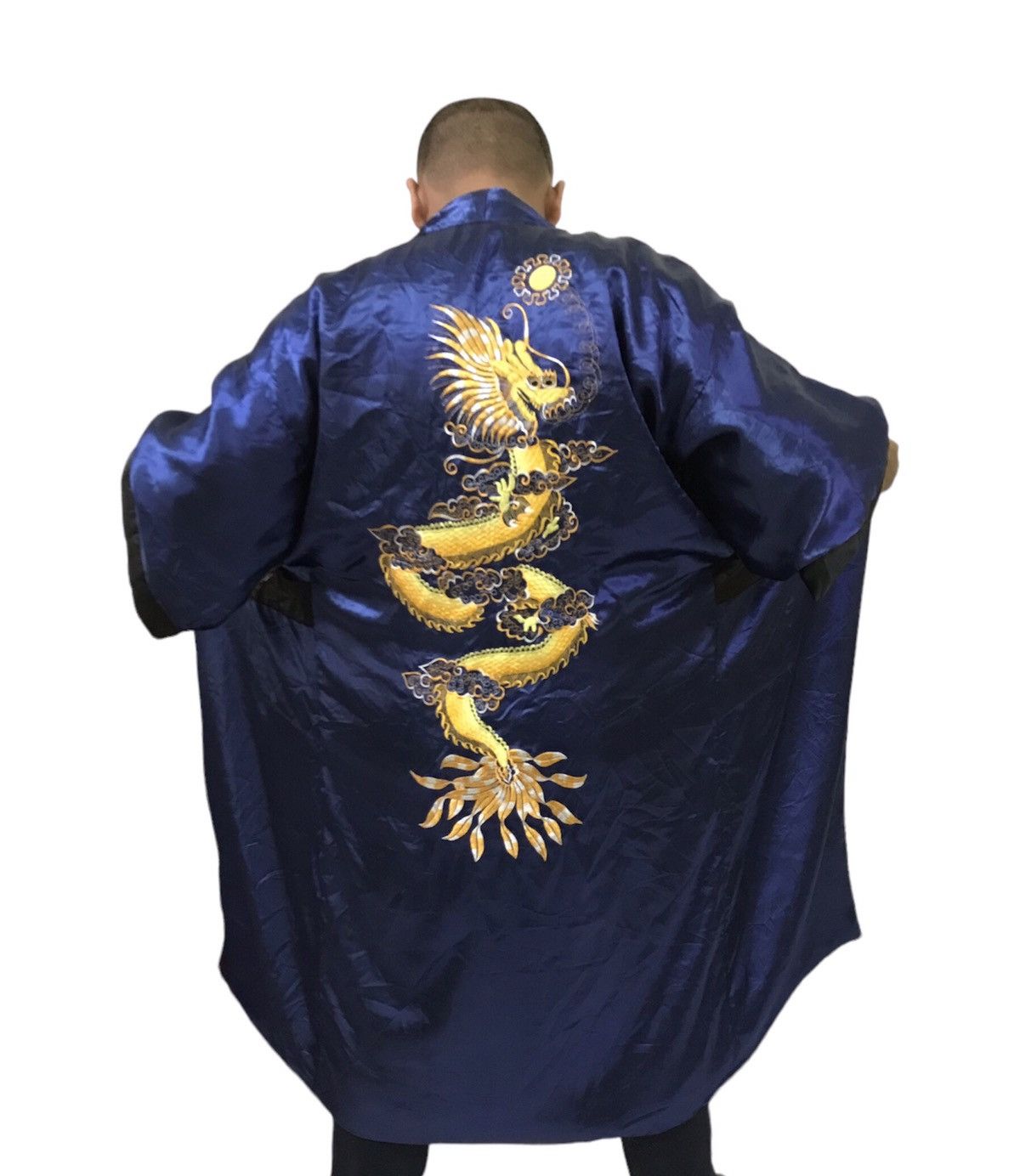 Japanese Brand Vintage Pyajamas Silk Reversible Dragon Size US M / EU 48-50 / 2 - 5 Thumbnail