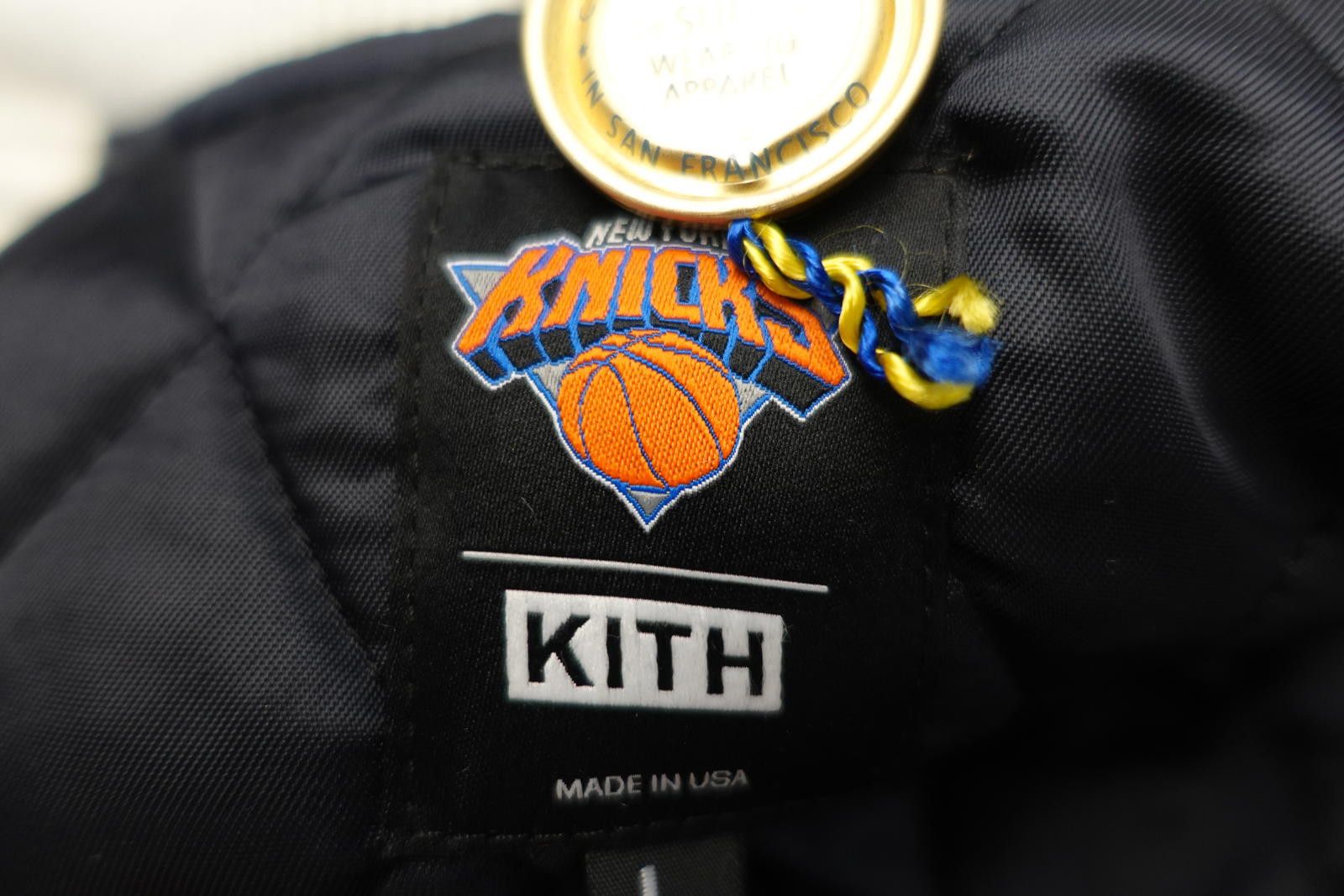 Kith KITH GOLDEN BEAR NEW YORK KNICKS VARSITY JACKET - SANDRIFT Size US L / EU 52-54 / 3 - 6 Thumbnail