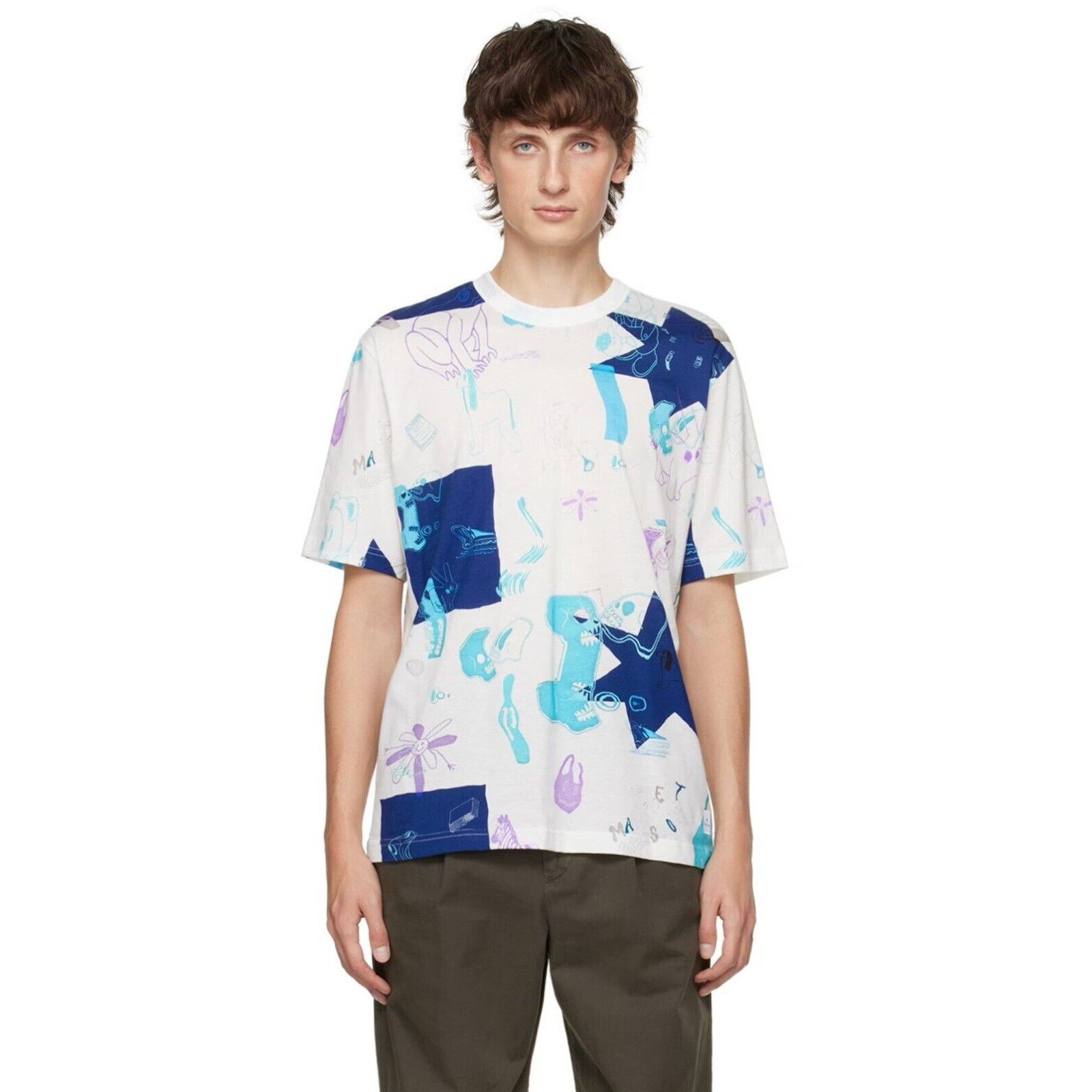 NWT $125 Paul Smith Reg Fit “Obsessions” T Shirt Size Large