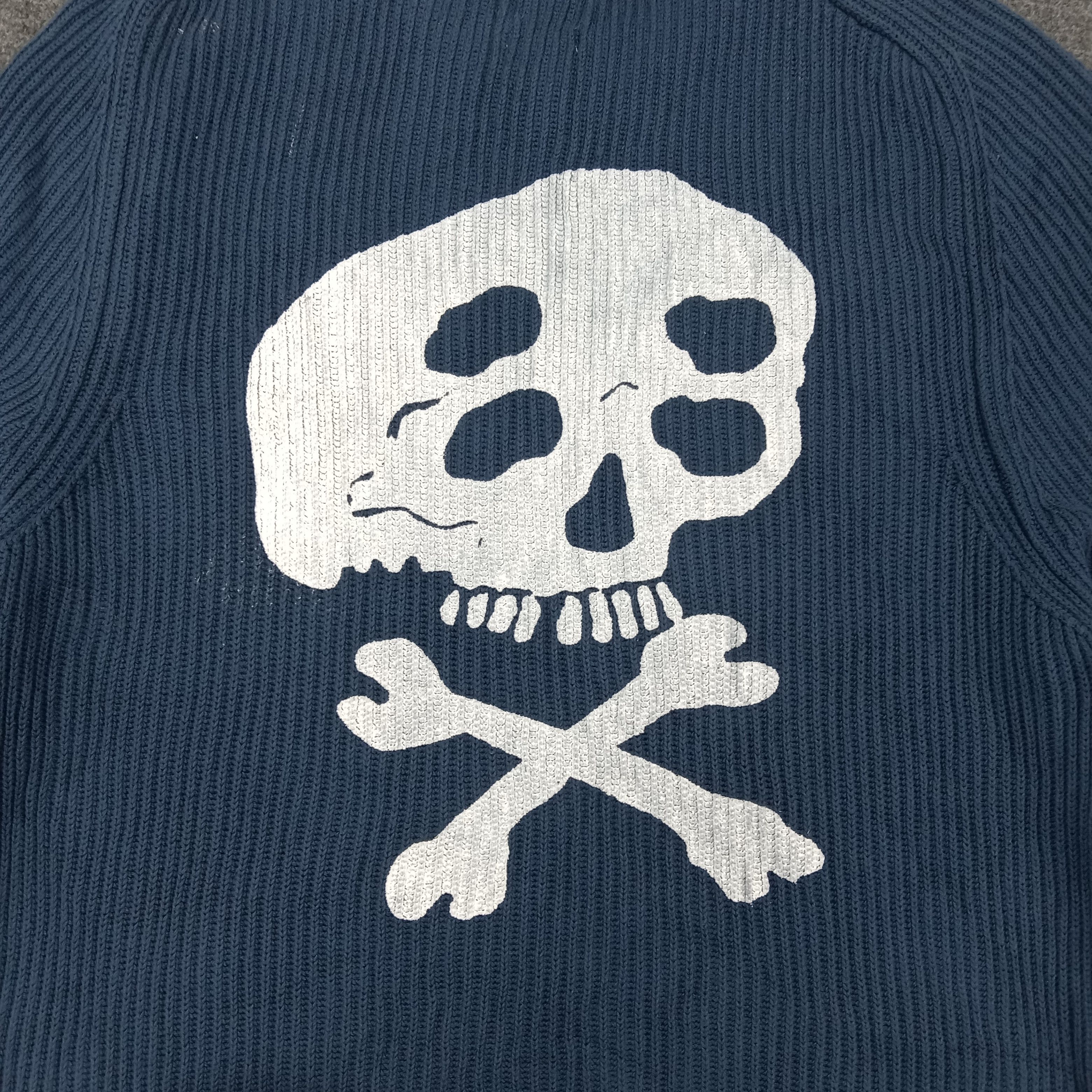 Vintage × Zara ZARA x SKULLS Japanese Style Custom Knitwear C229N16 Size US S / EU 44-46 / 1 - 2 Thumbnail