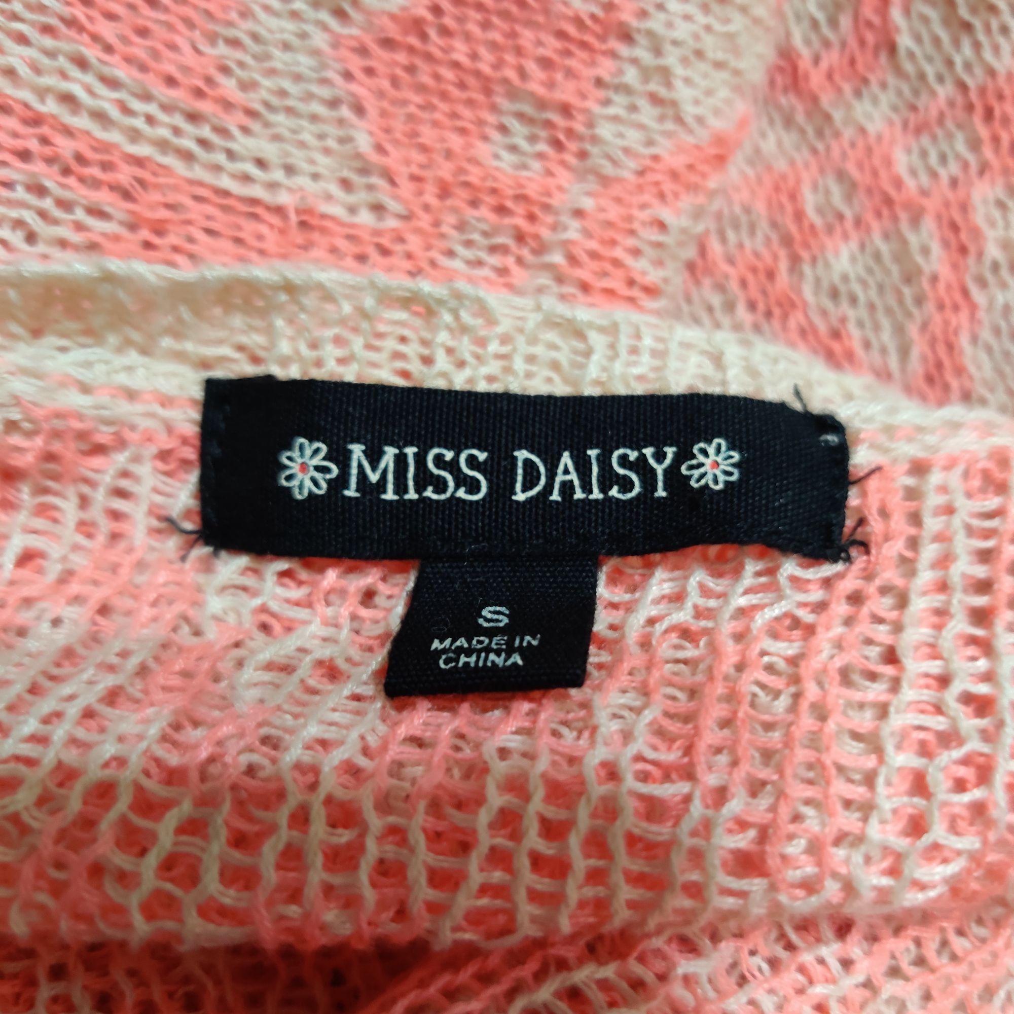Other Miss Daisy S Coral Aztec Open Knit Cardigan Short Sleeve Boh Size S / US 4 / IT 40 - 6 Thumbnail