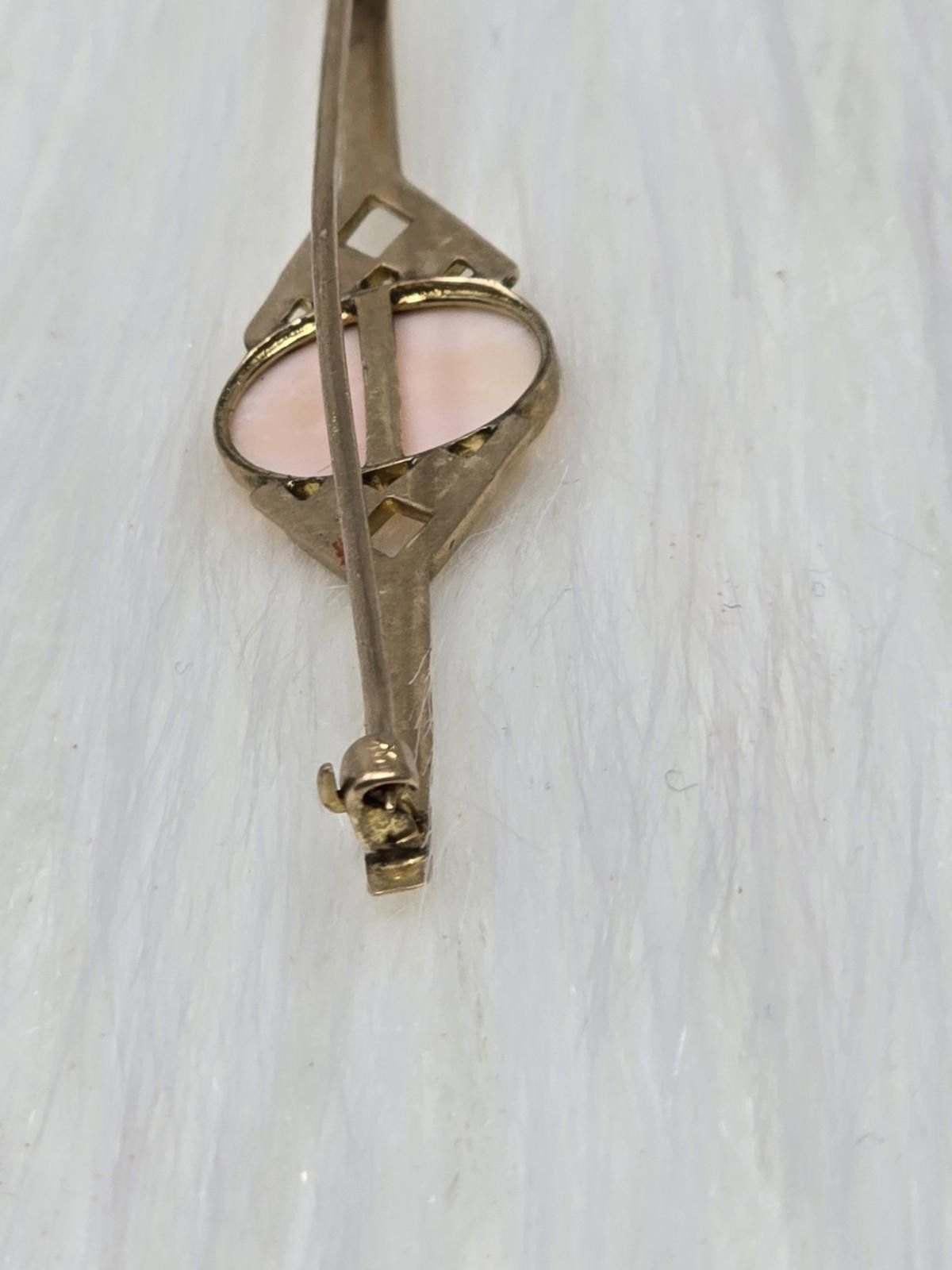 Other Antique Victorian 10k Gold Carved Cameo Brooch Pin 2.5g Size ONE SIZE - 8 Thumbnail