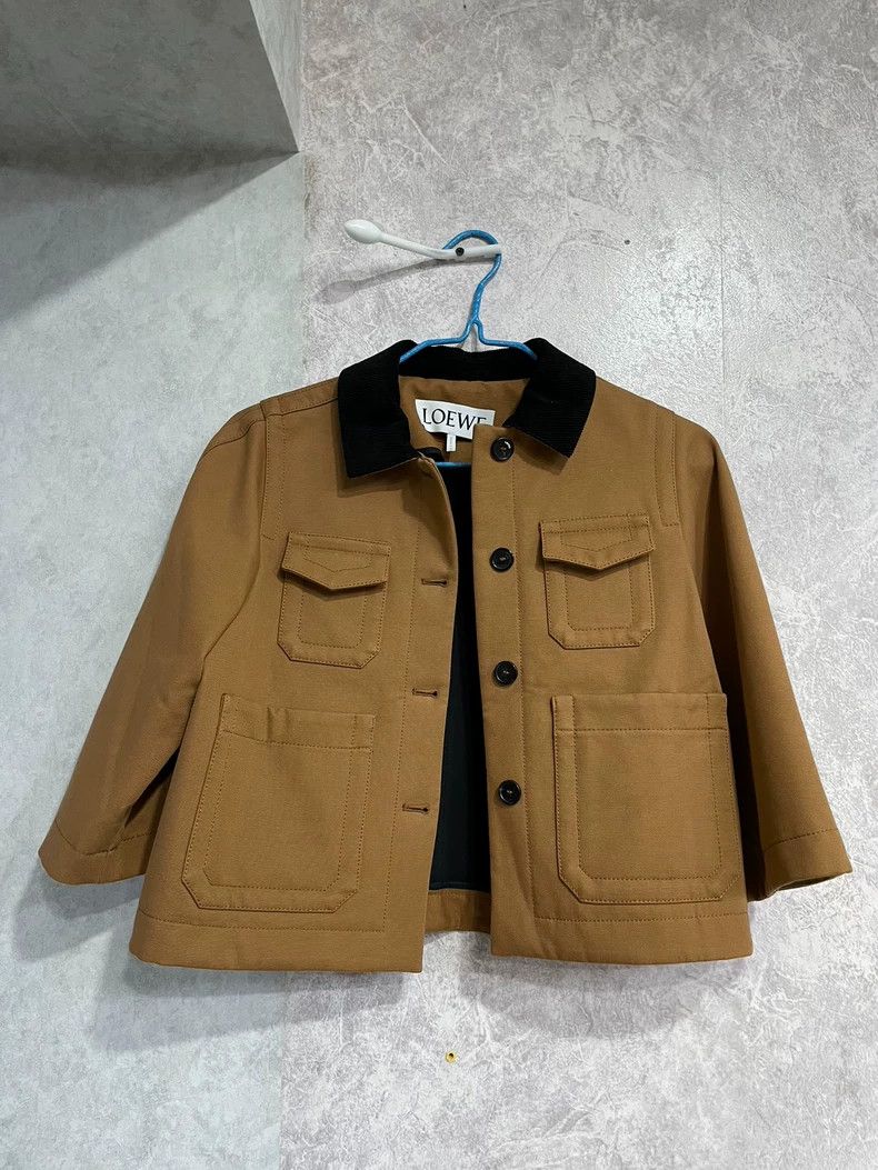 LOEWE Short coat classic caramel Maillard style
