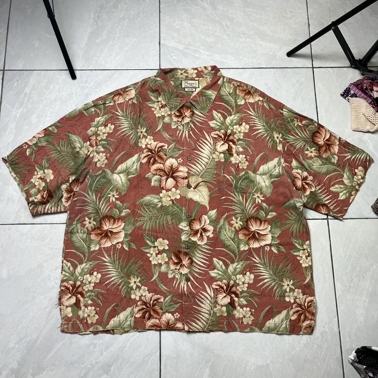 Japanese Brand Pusers Hawaiian silk shirt pattern Size US XXL / EU 58 / 5 - 2 Thumbnail