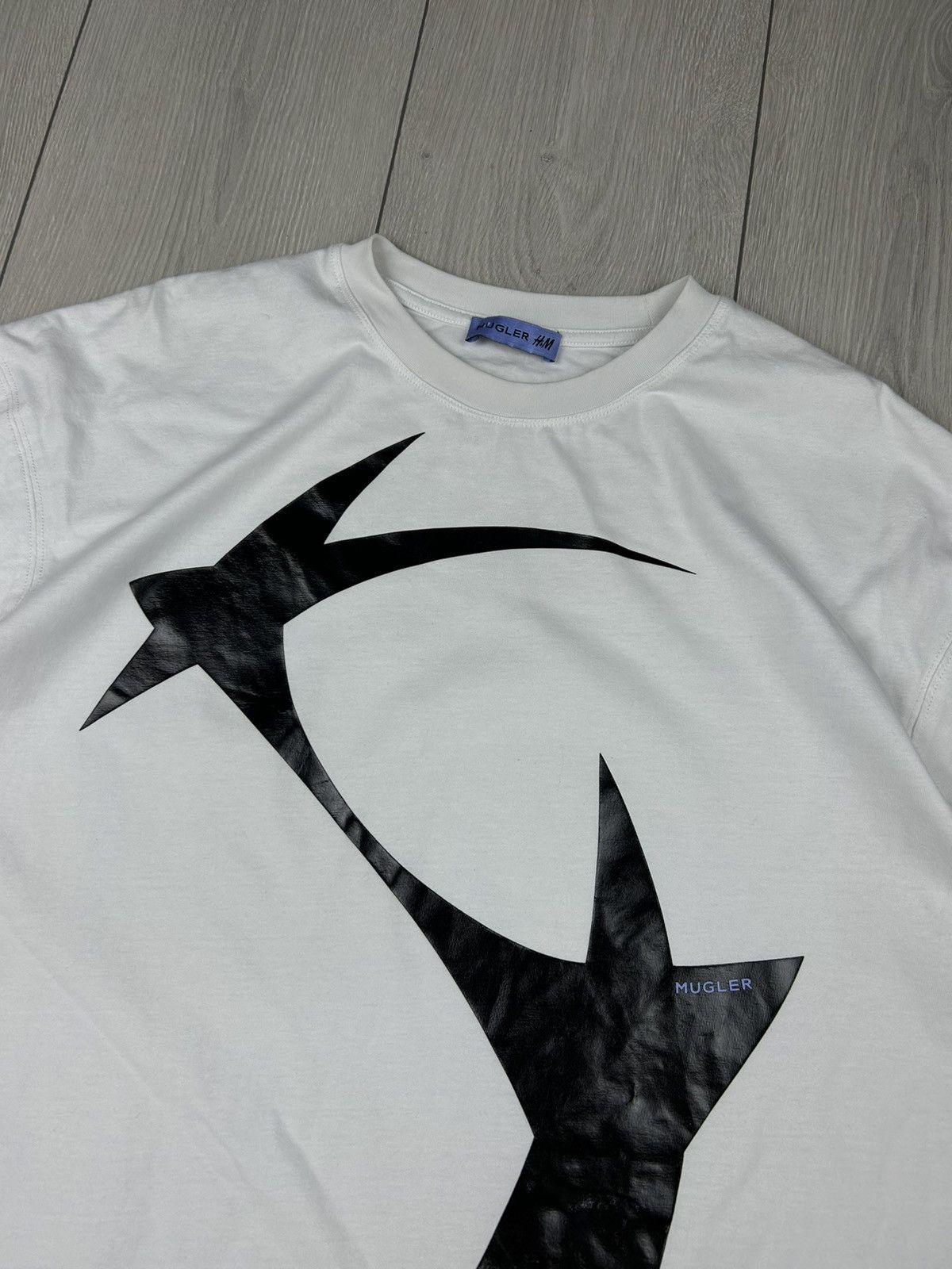 H&M × Mugler Mugler x H&M Men’s White T shirt Size M Size US M / EU 48-50 / 2 - 2 Thumbnail