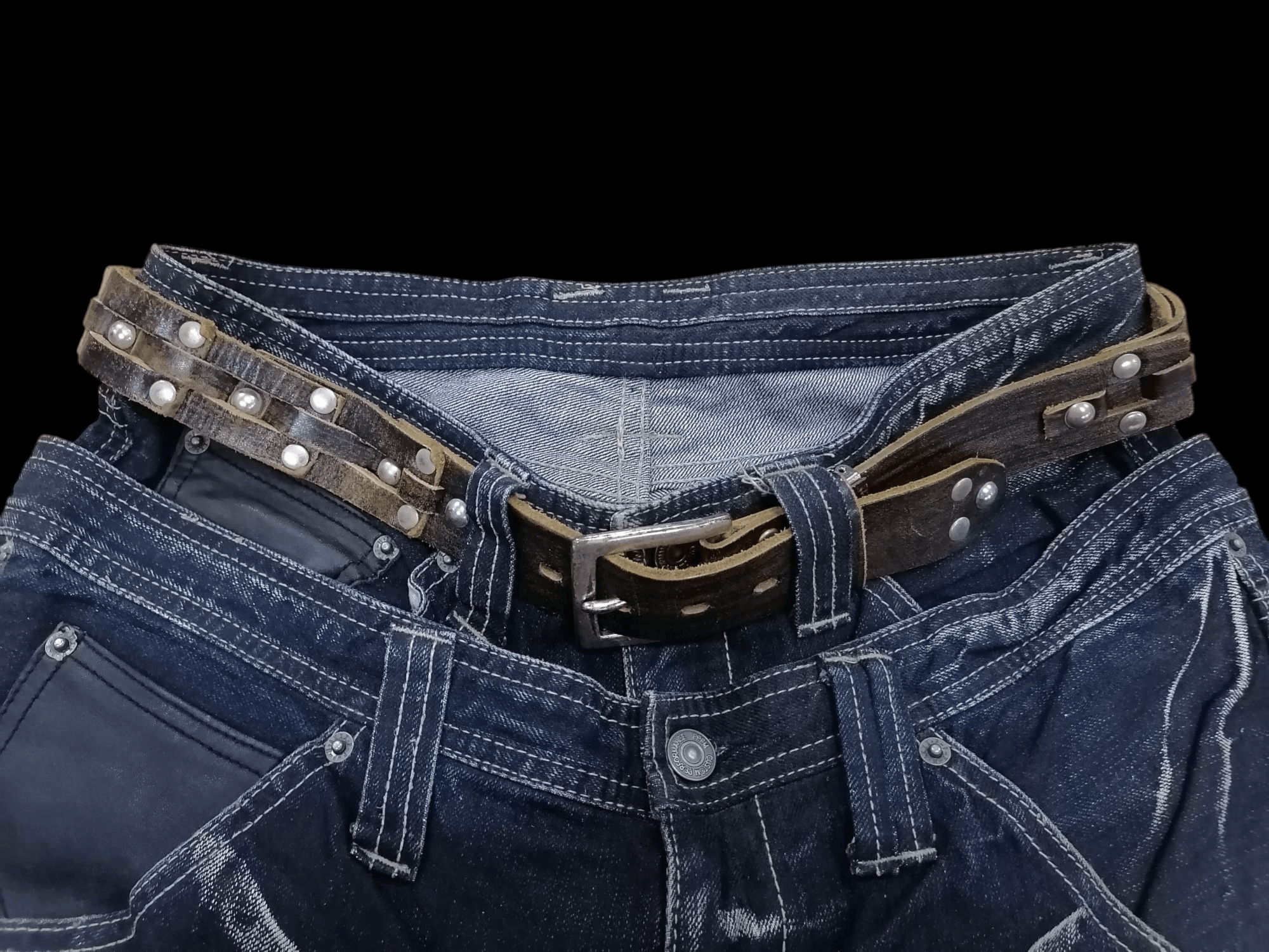 14th Addiction × Hysteric Glamour × If Six Was Nine Japan Leather Craft Studded Leather Belts Size ONE SIZE - 2 Thumbnail