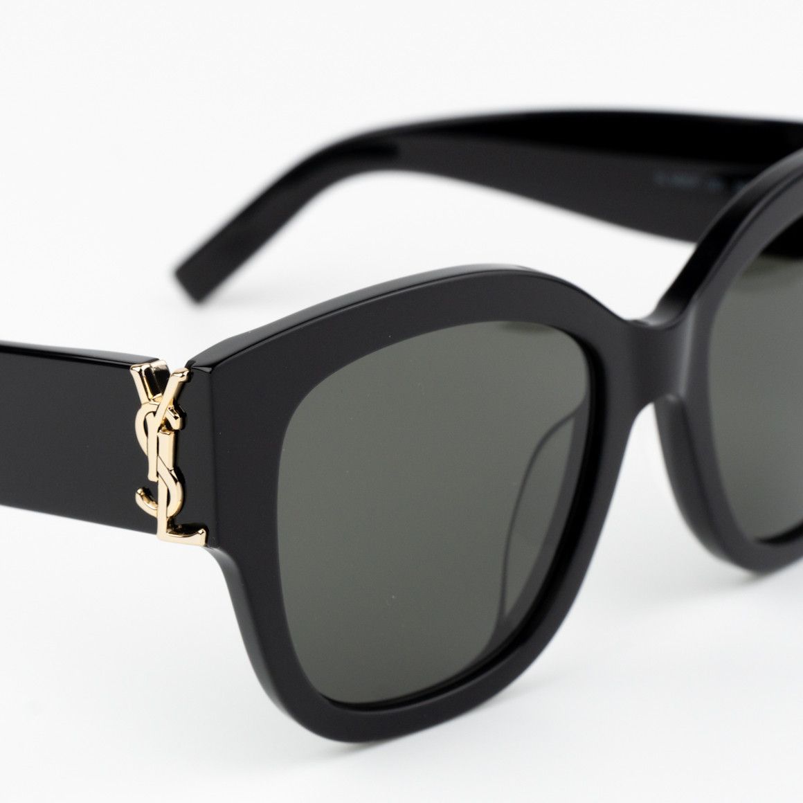 Saint Laurent Paris NEW Saint Laurent SLM95/F 001 Black Grey Women Sunglasses Size ONE SIZE - 7 Thumbnail