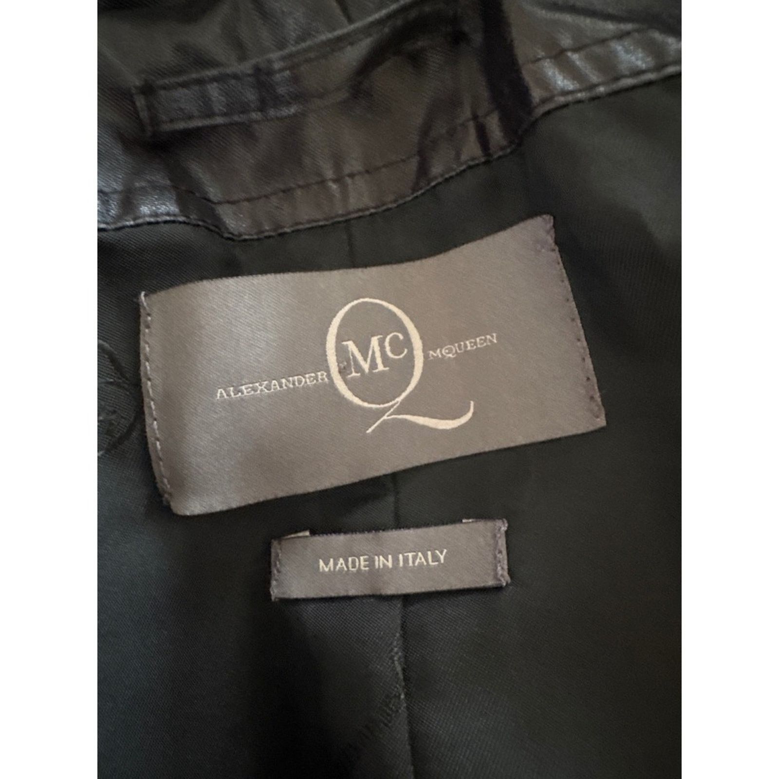 Alexander McQueen Alexander McQueen Black Faux Leather TrenchCoat Madein Italy Size XXL / US 16-18 / IT 52-54 - 5 Thumbnail